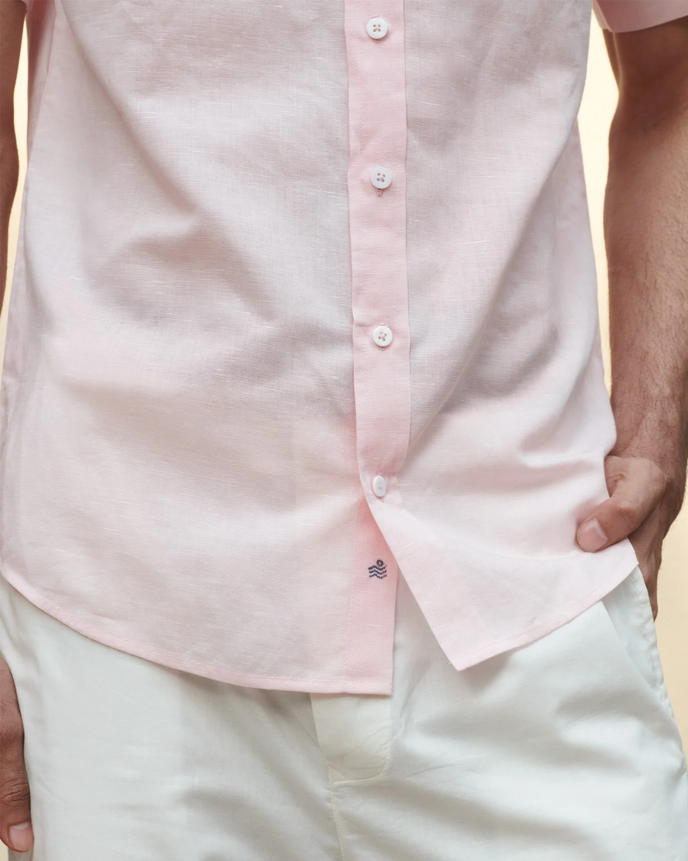 Half Sleeve Shirt - Pink - Image 2