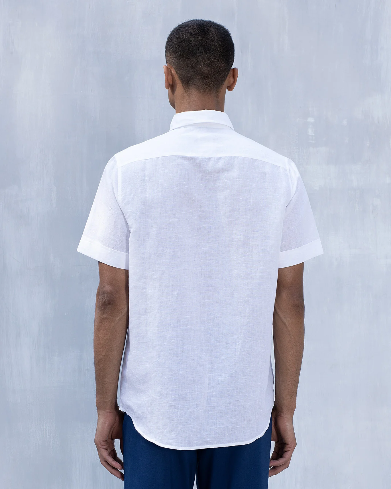 Half Sleeve Shirt - White - Image 2