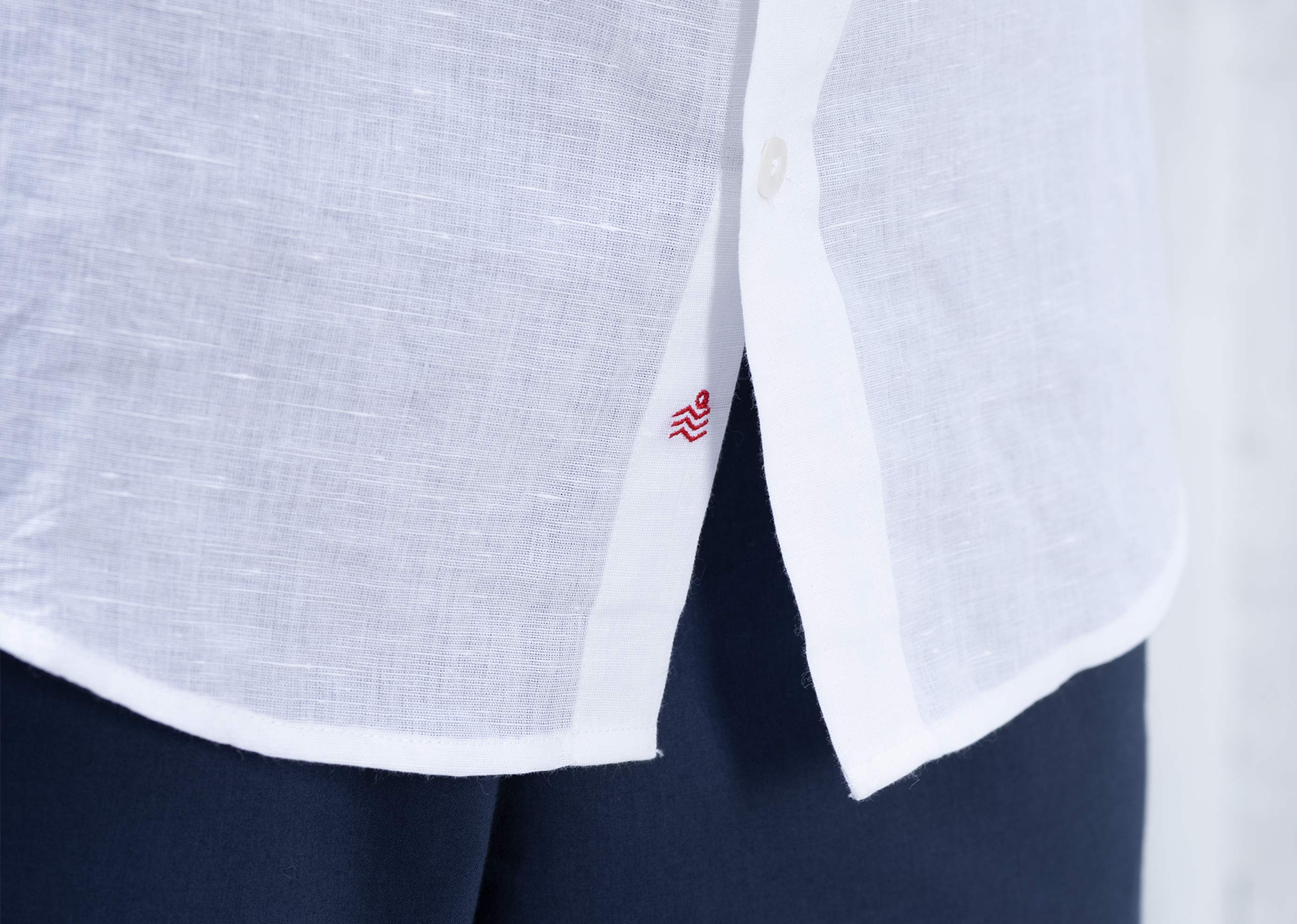 Half Sleeve Shirt - White - Image 3