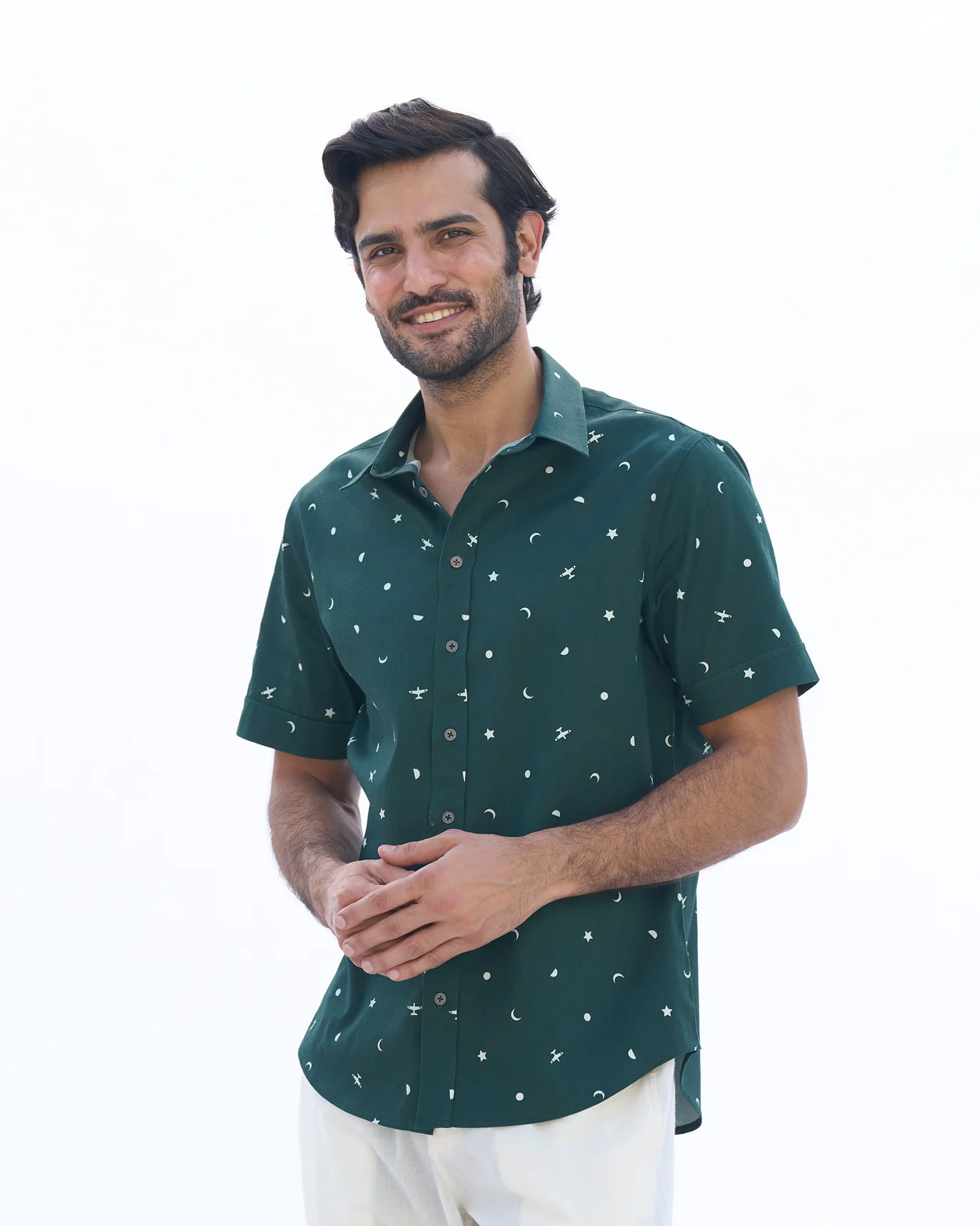 Half Sleeve Shirt - Green