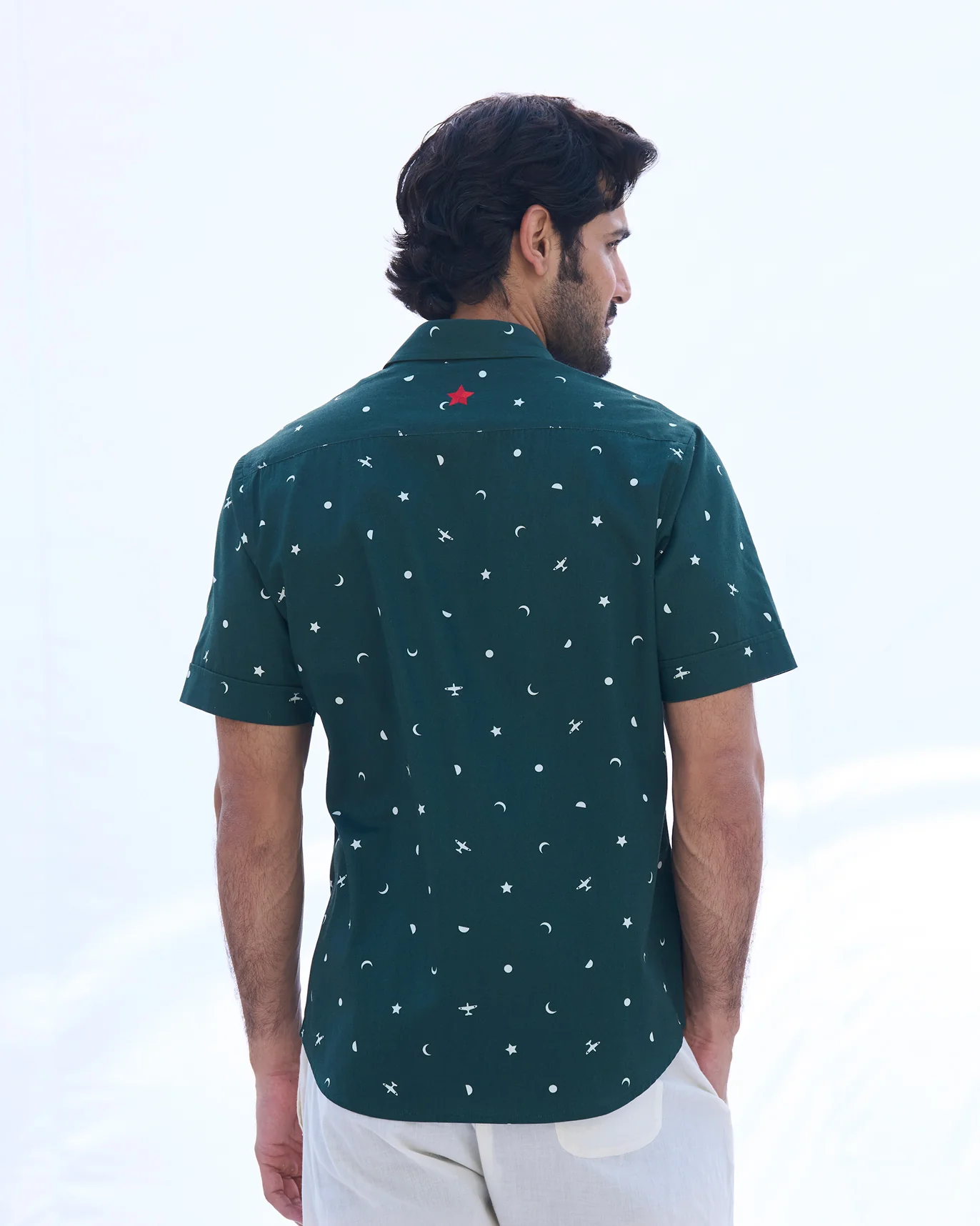 Half Sleeve Shirt - Green - Image 4