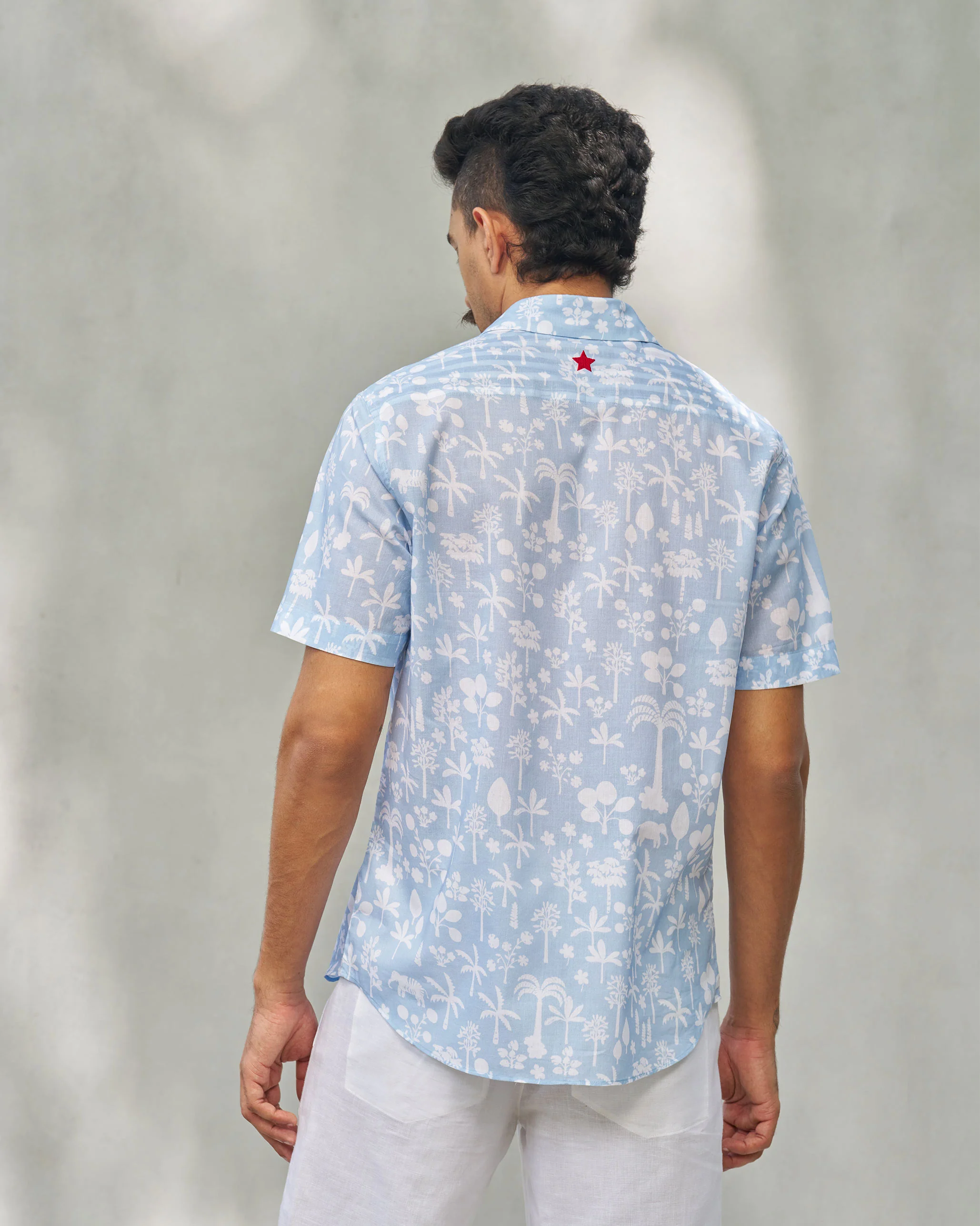 Half Sleeves Shirt - Light Blue - Image 5