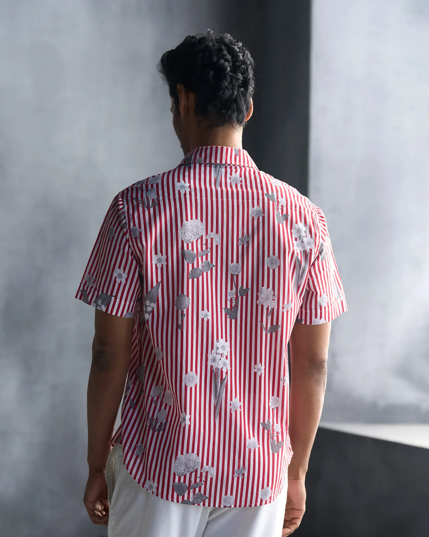 Half Sleeve Shirt - Red - Image 5