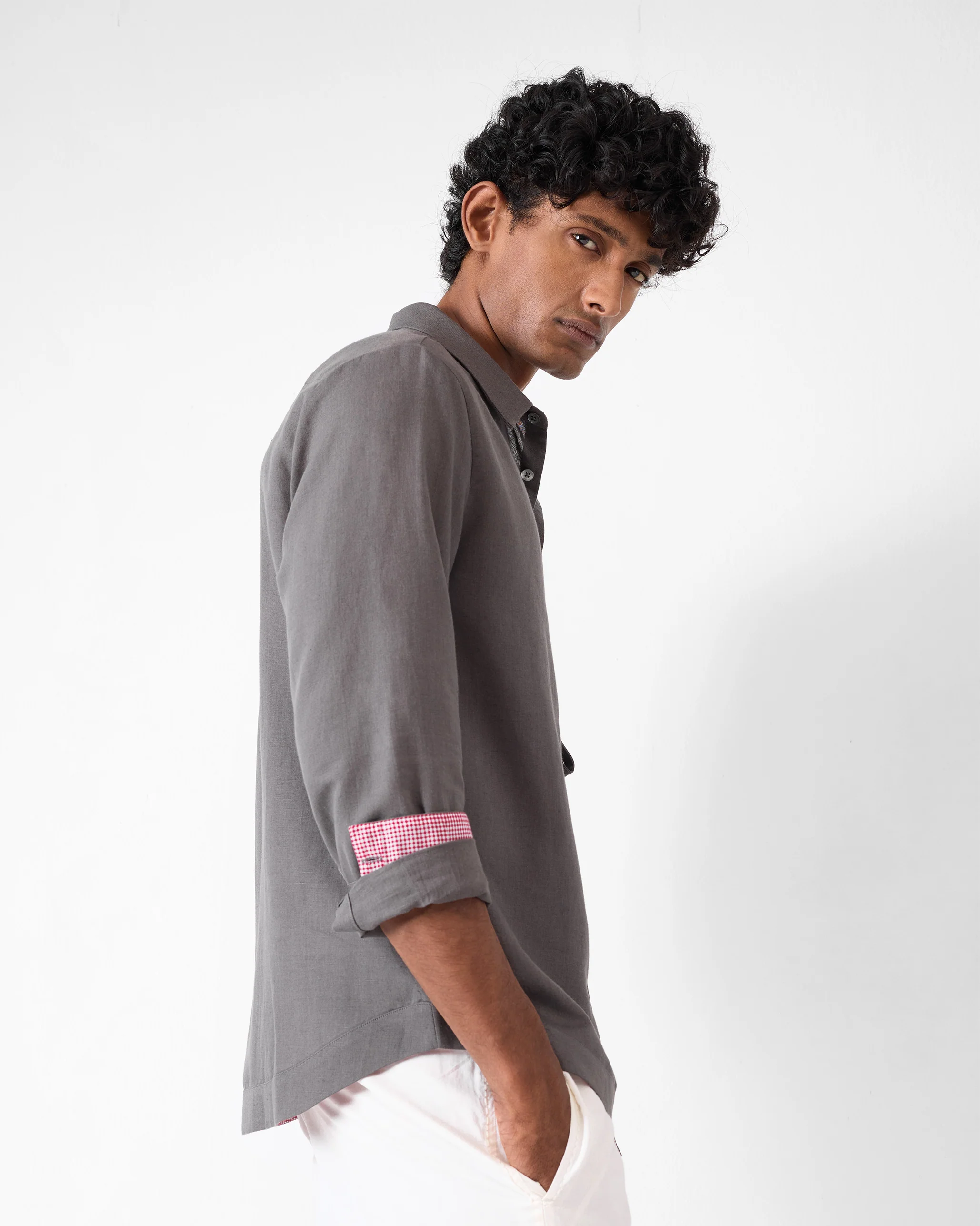 Hampi Shirt - Charcoal - Image 3