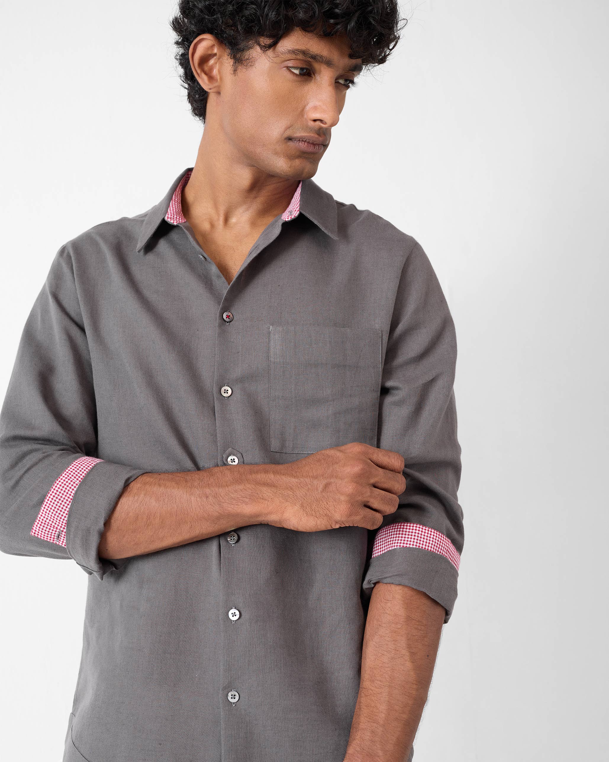 Hampi Shirt - Charcoal - Image 6