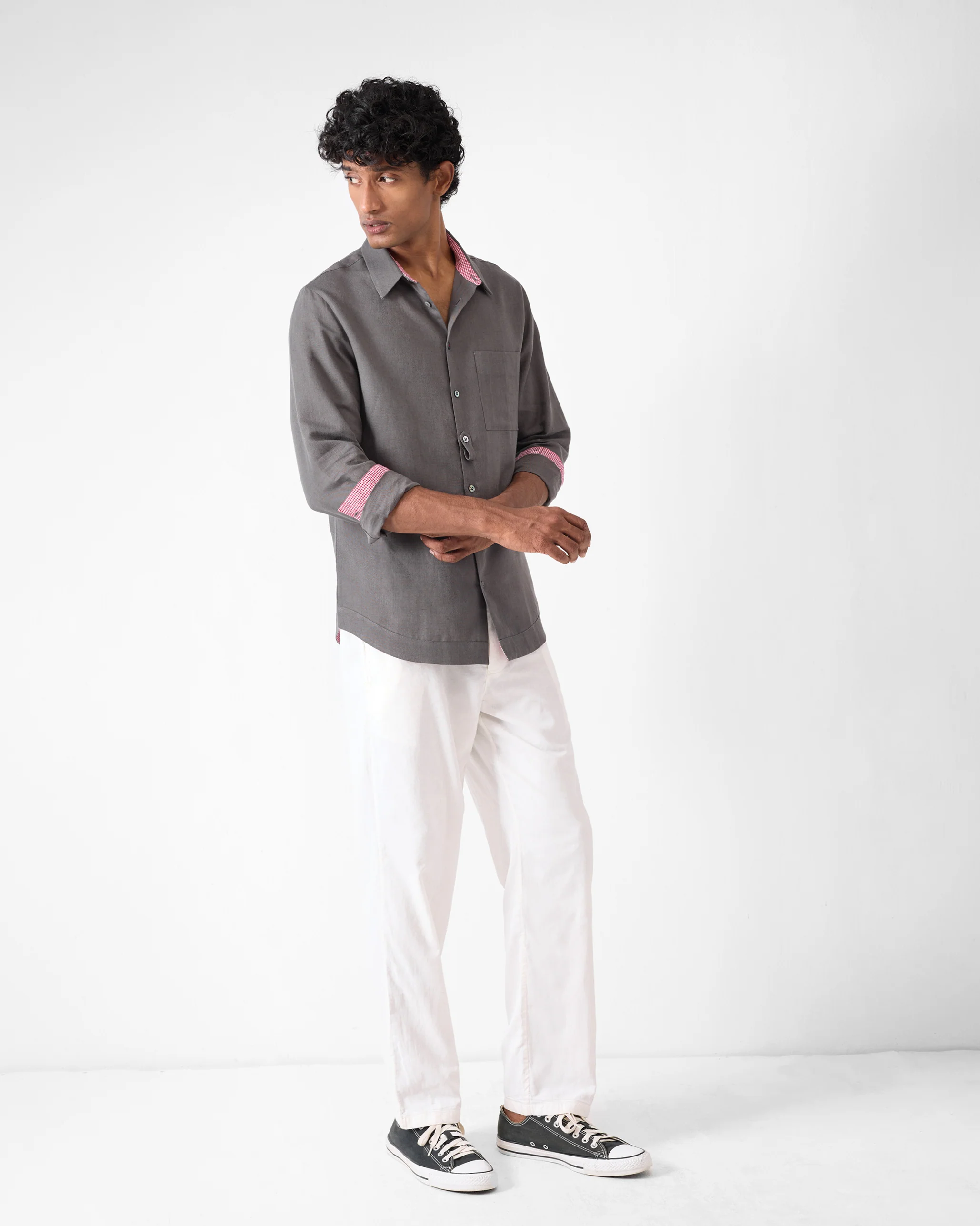 Hampi Shirt - Charcoal - Image 8