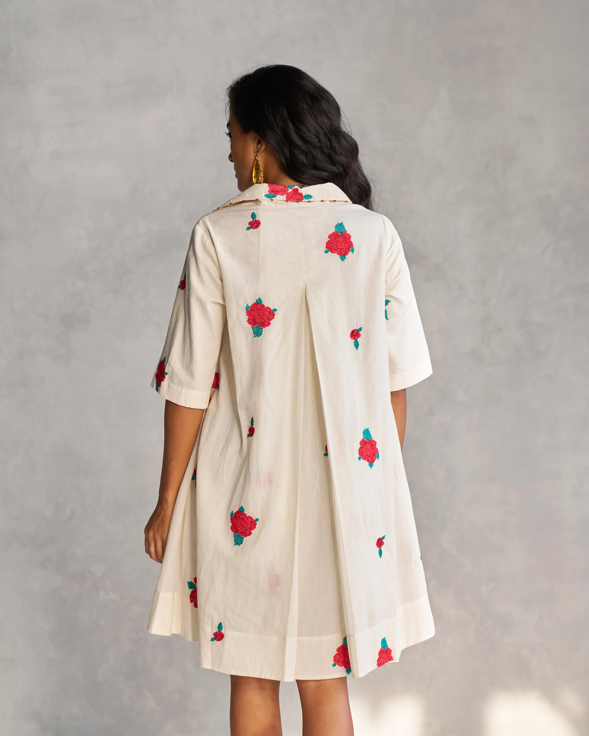 Happy Heart Dress - Ivory - Image 4