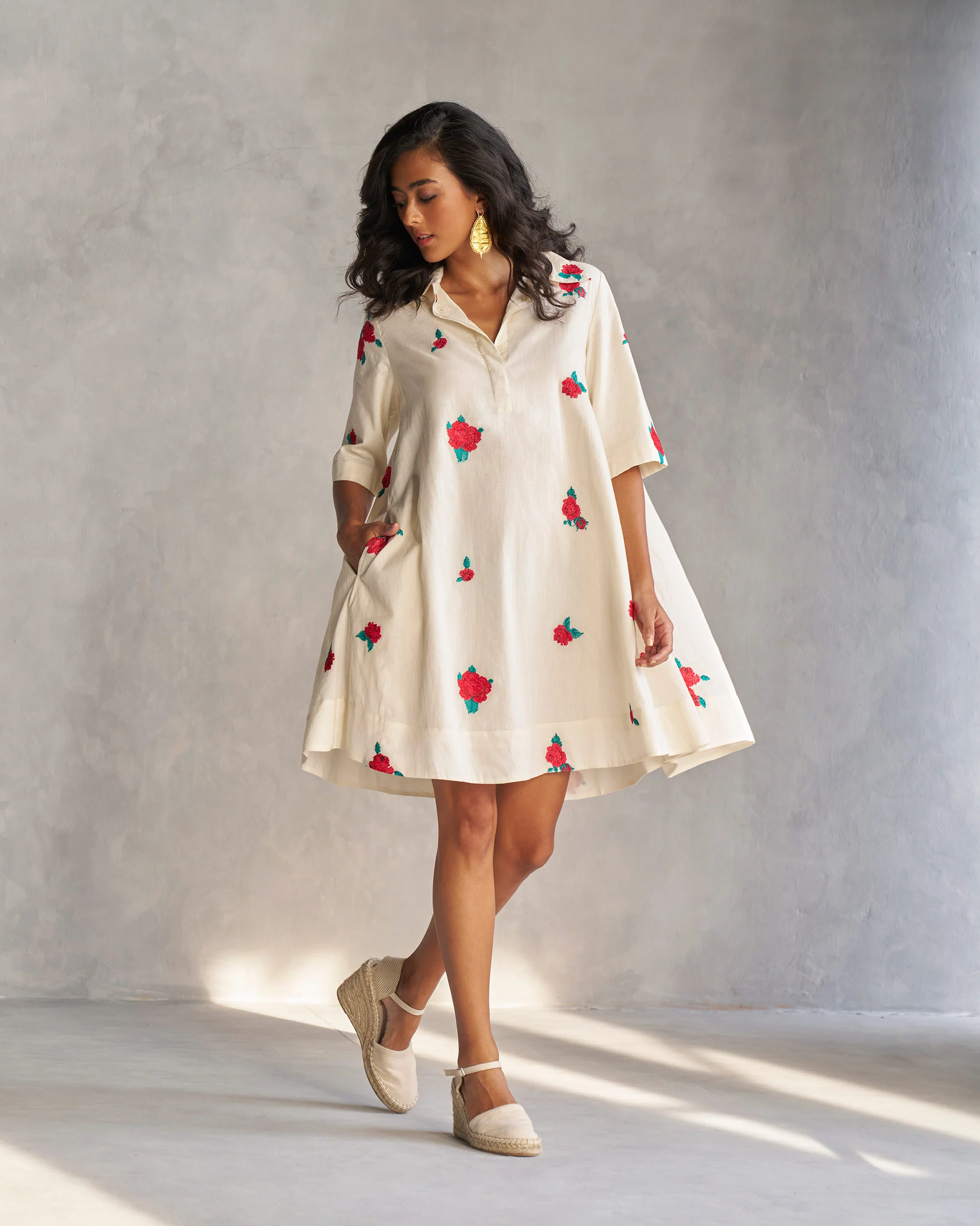 Happy Heart Dress - Ivory - Image 5