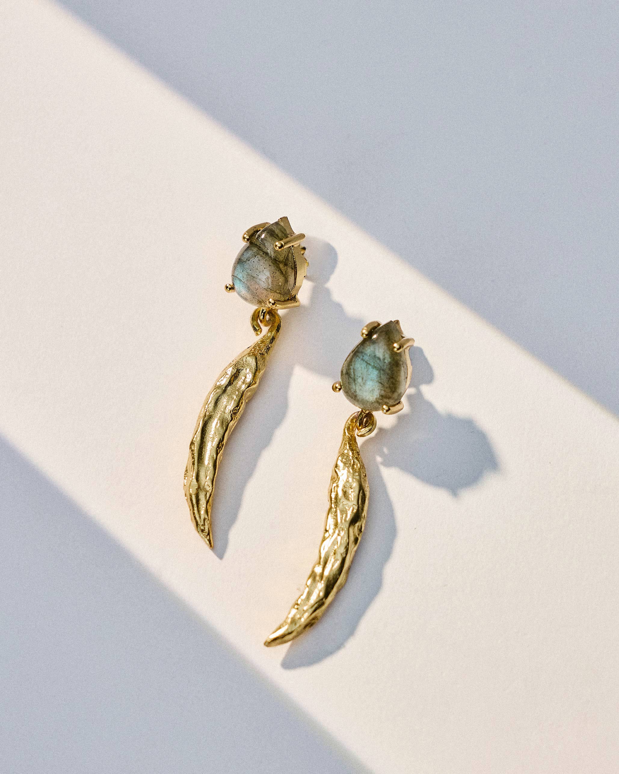 Hari Mirchi Earrings - Gold - Image 3