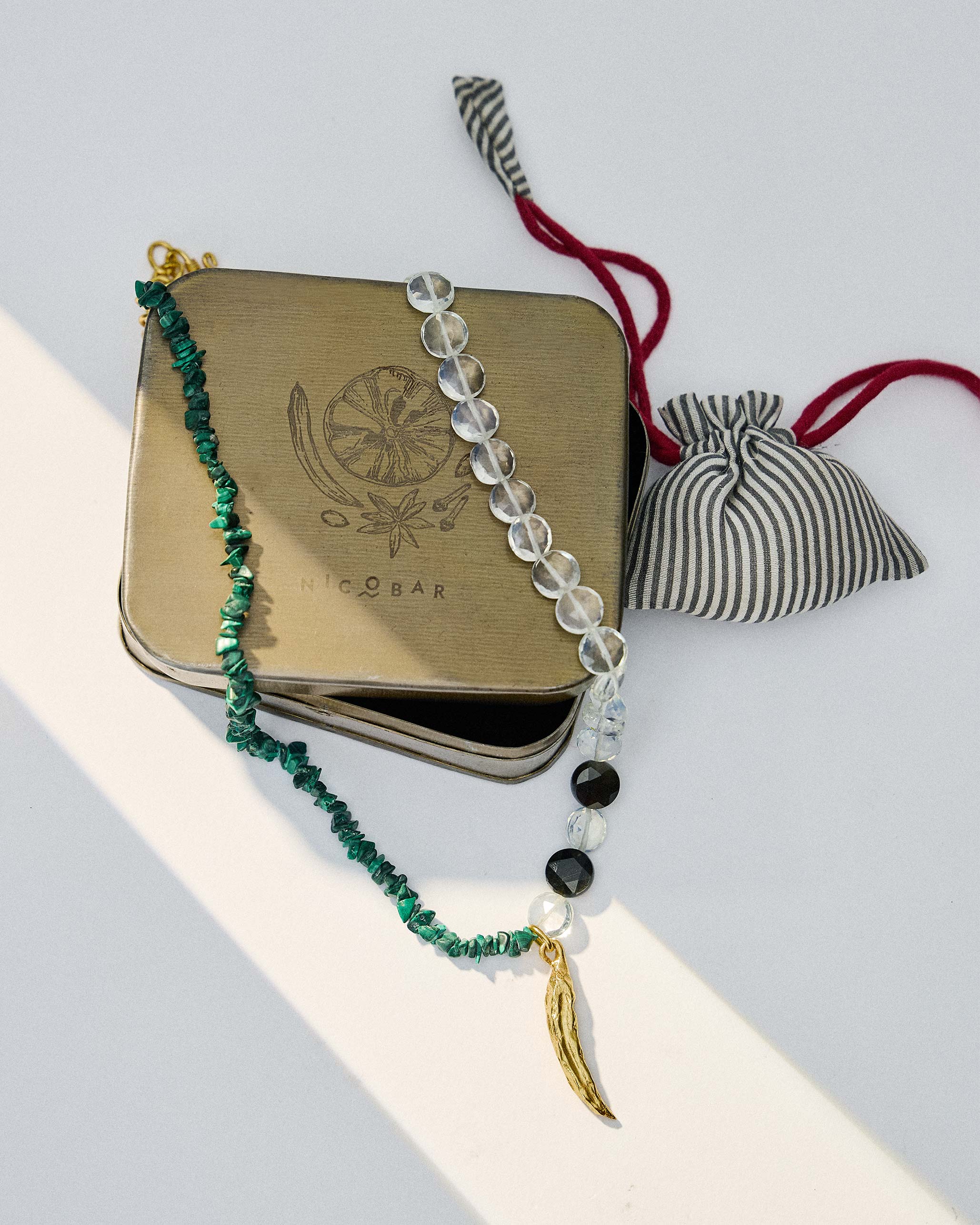 Hari Mirchi Necklace - Gold - Image 5