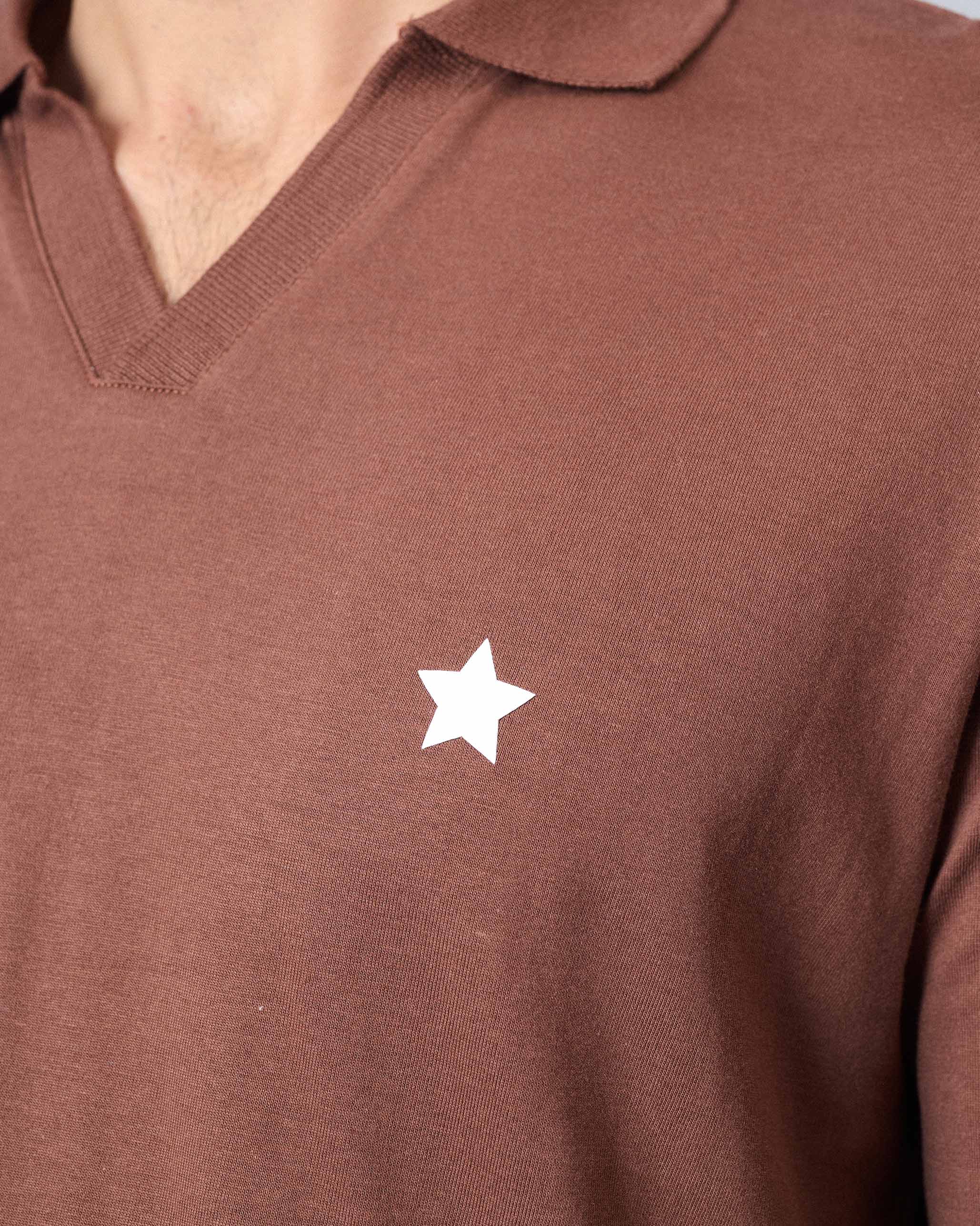 Haze Polo T-Shirt - Brown - Image 3