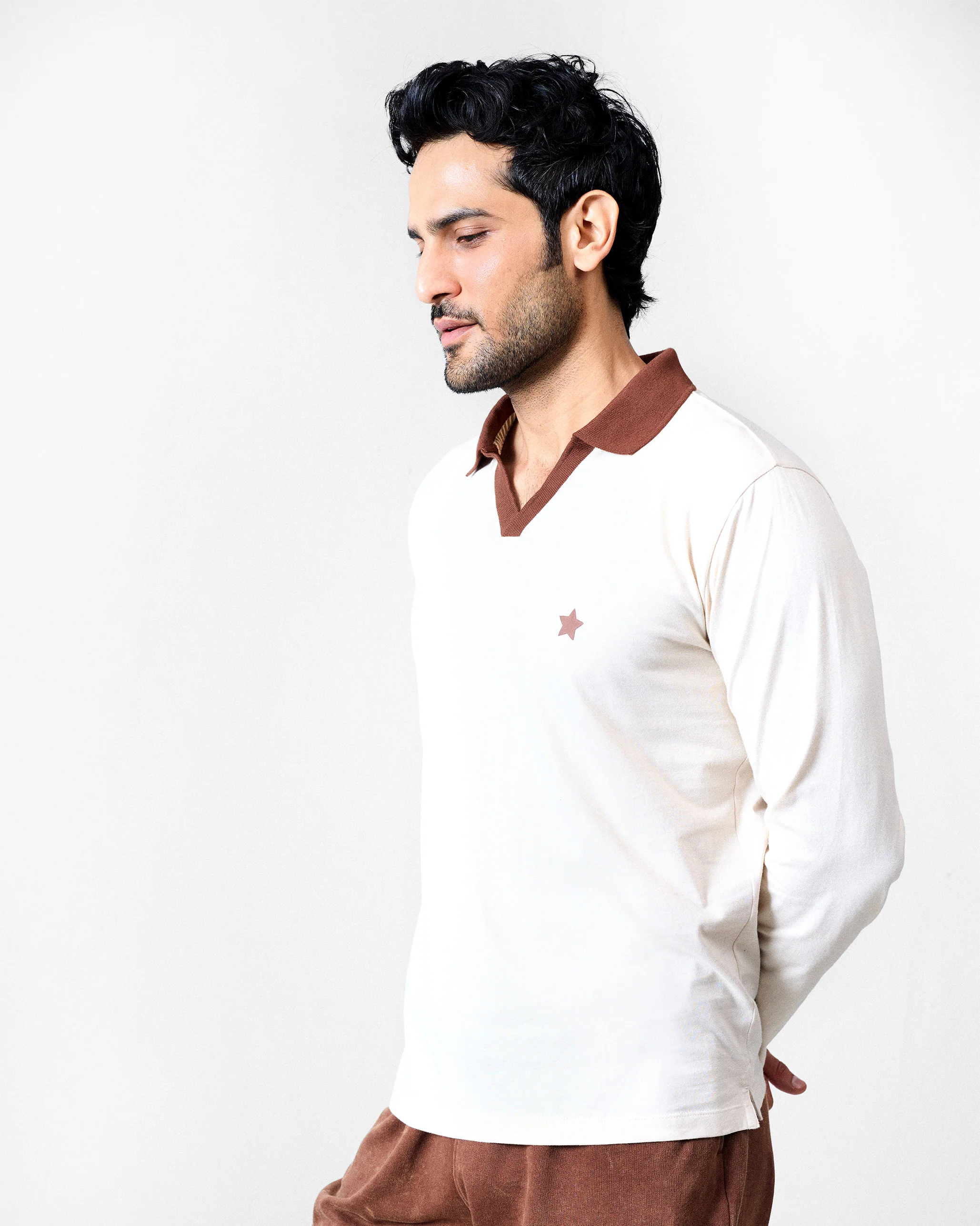 Haze Polo T-Shirt - Ivory - Image 2