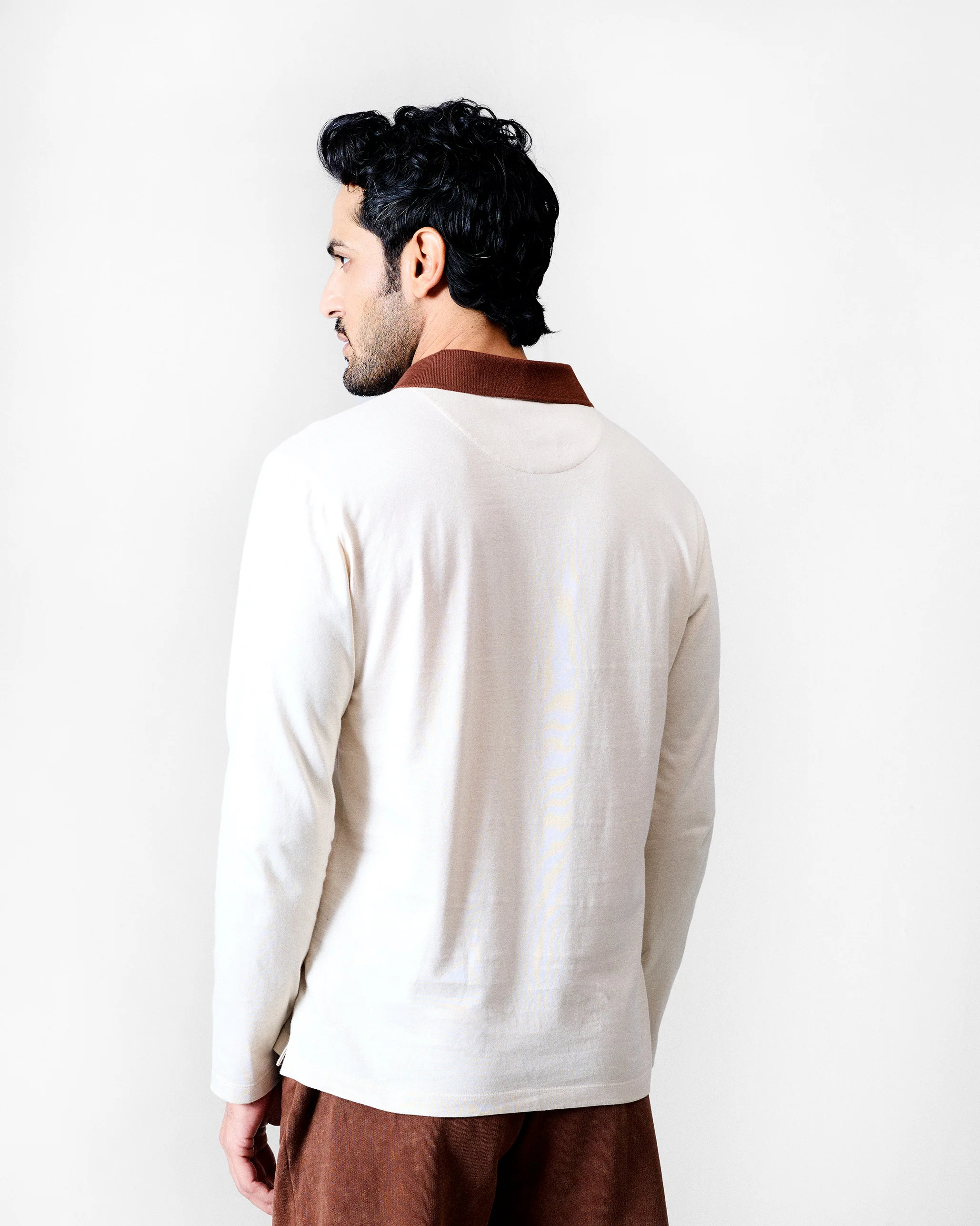 Haze Polo T-Shirt - Ivory - Image 3