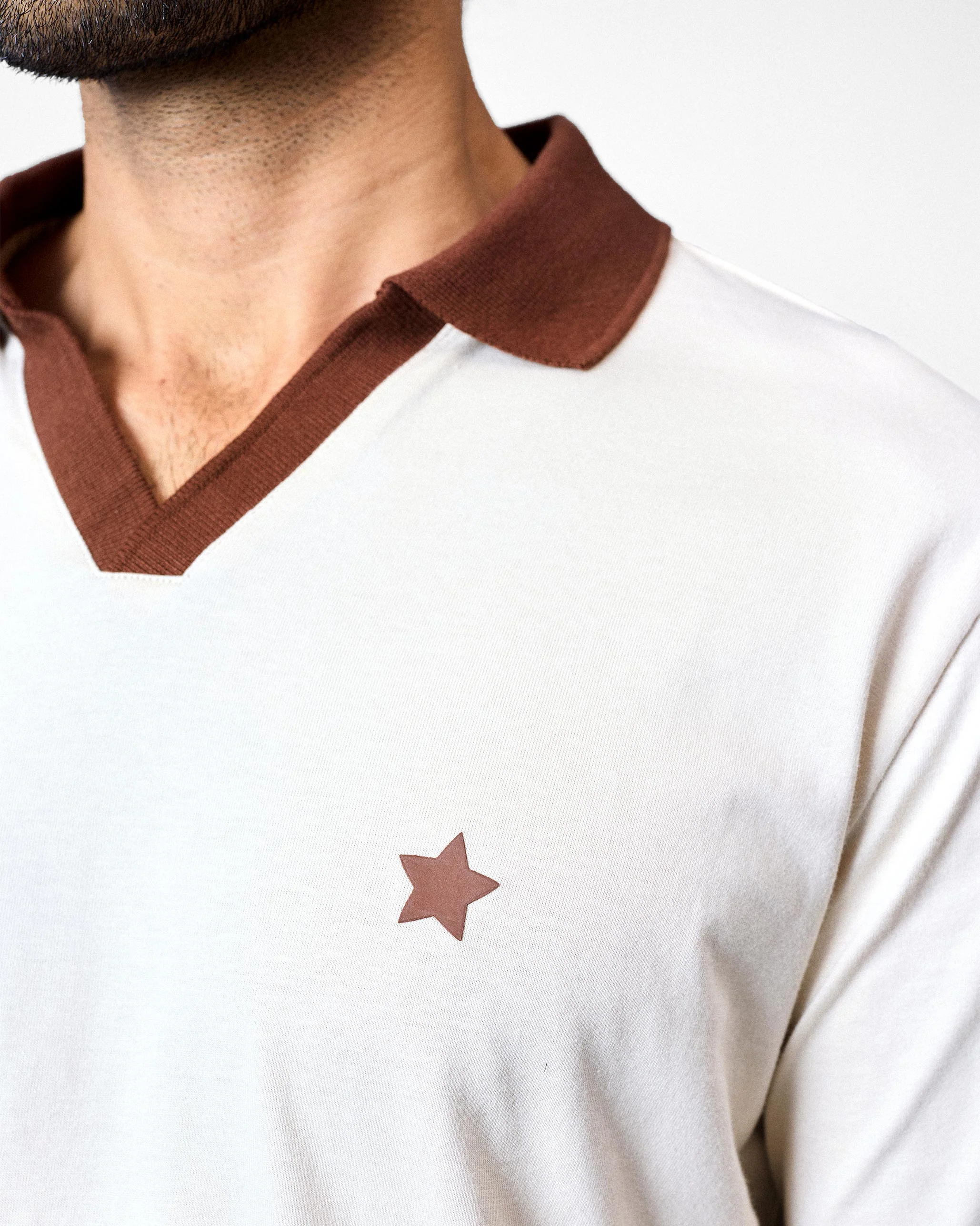 Haze Polo T-Shirt - Ivory - Image 4