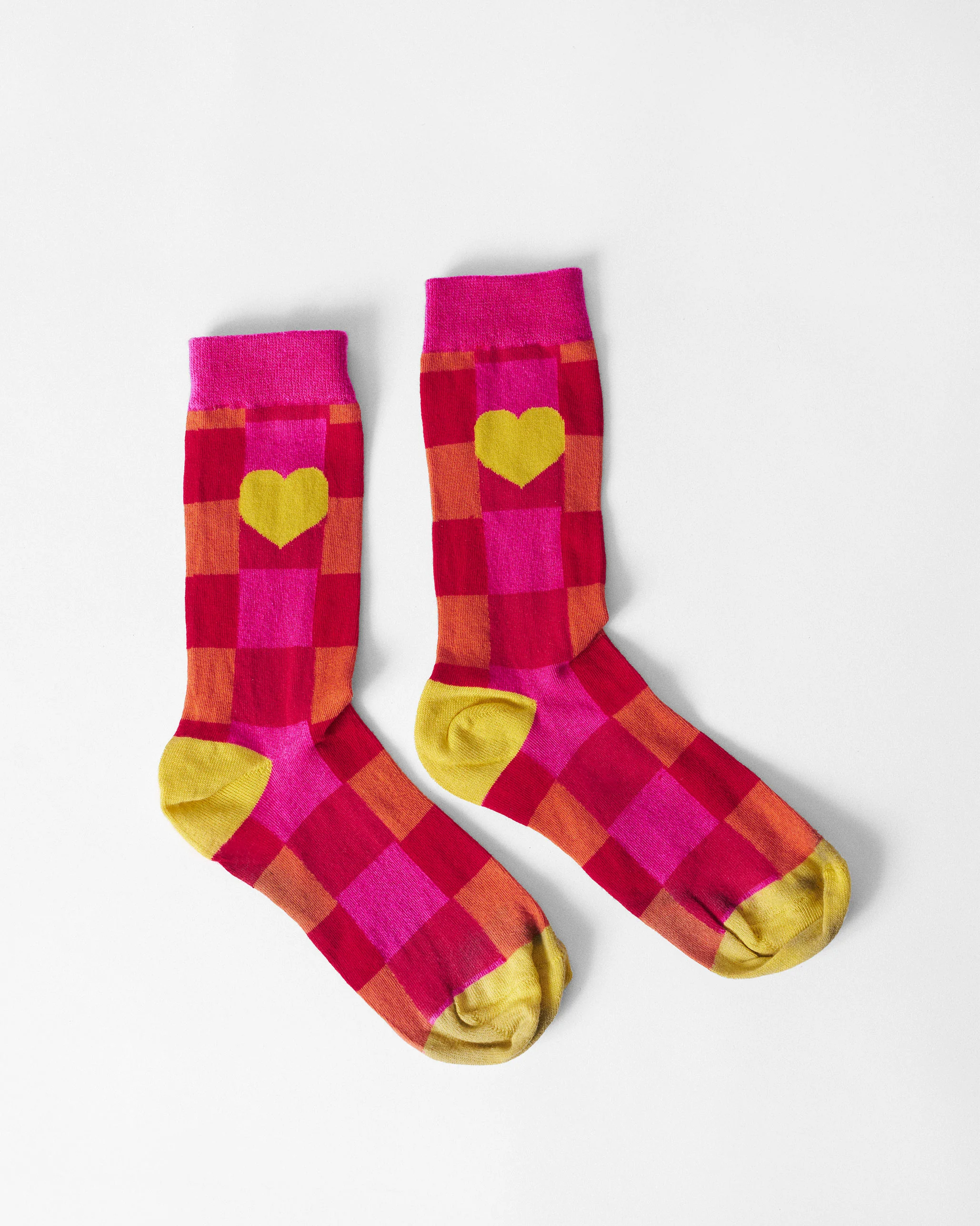Heart and Sole Socks - Fuchsia & Red - Image 2