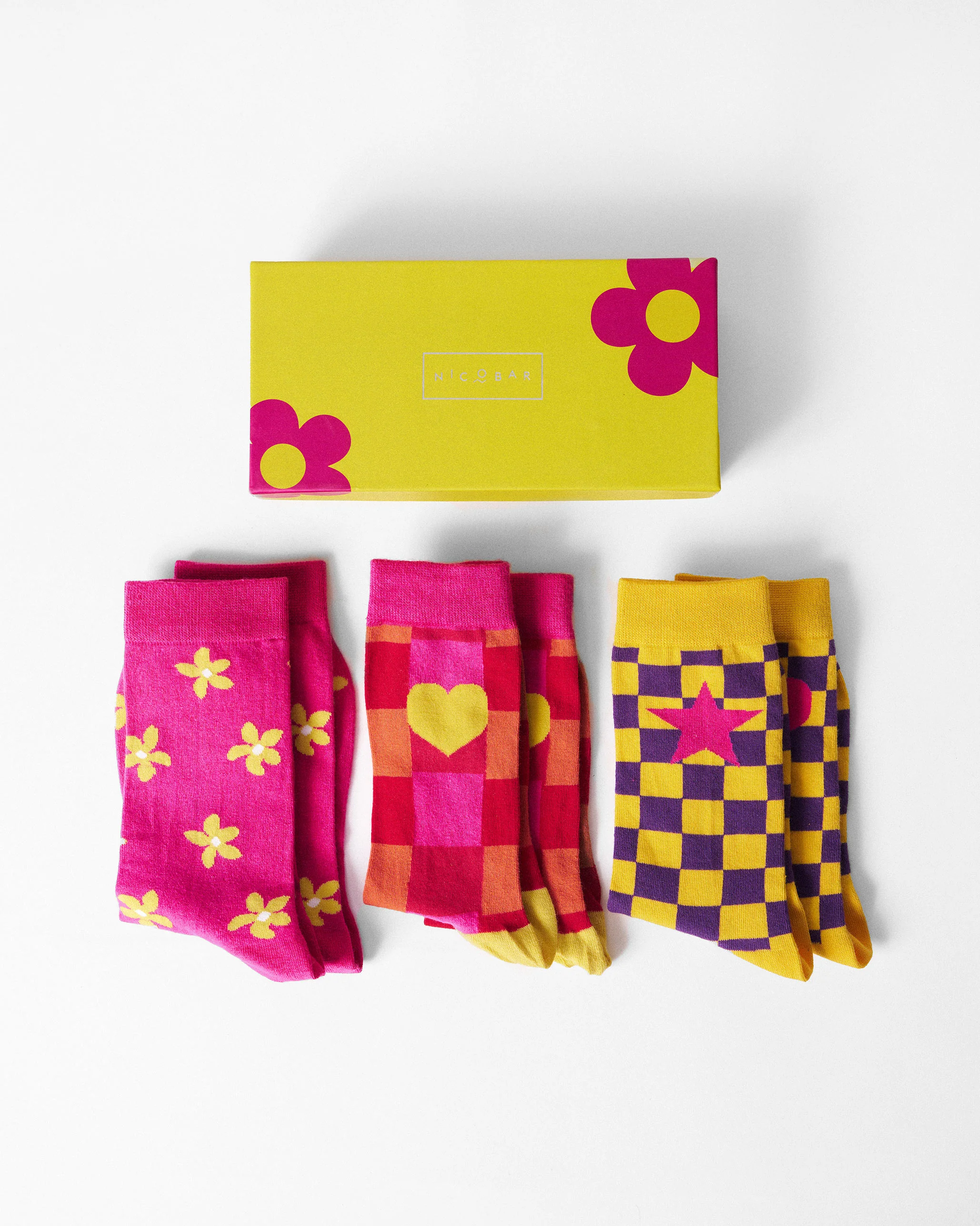 Heart and Sole Socks - Fuchsia & Red - Image 5