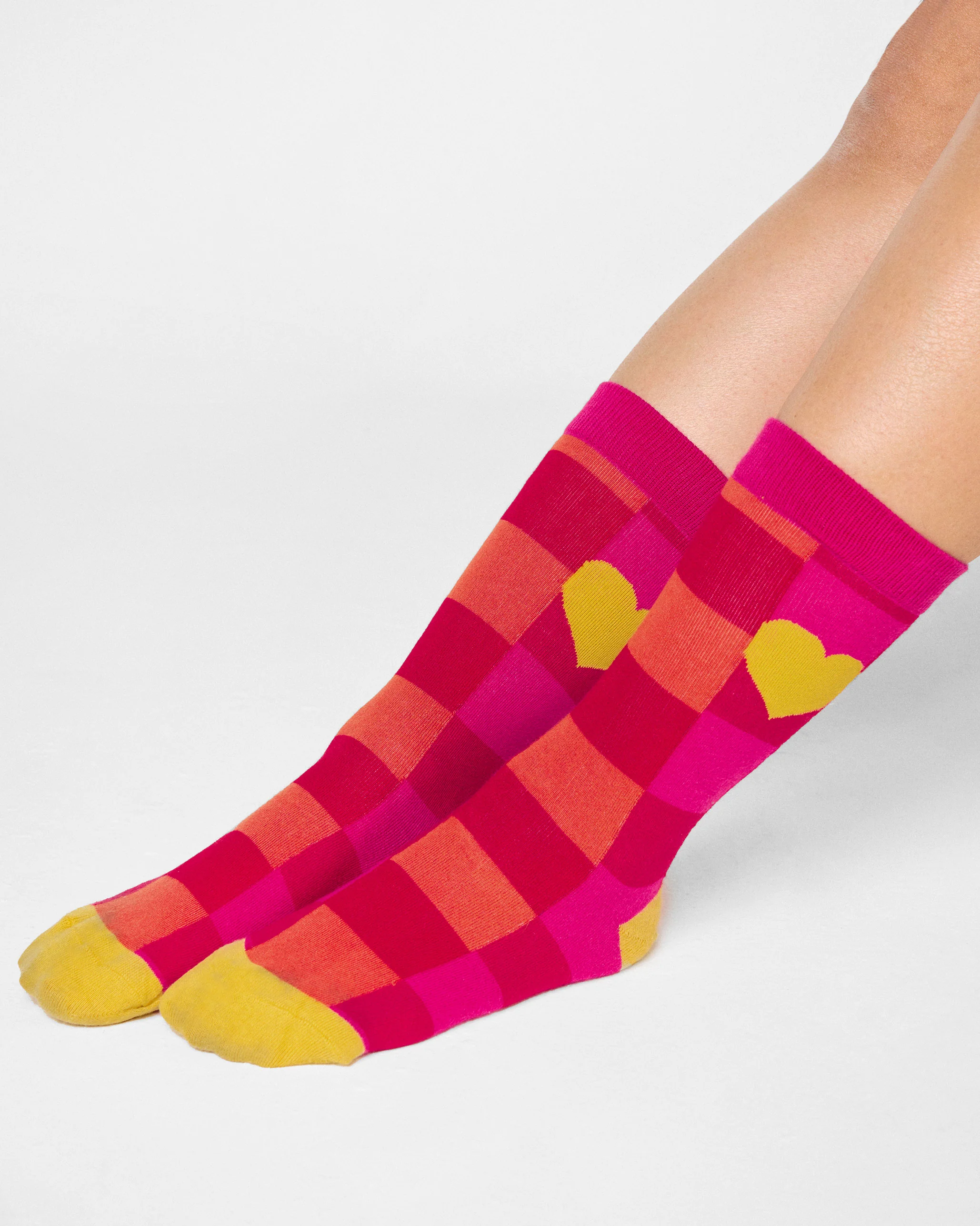 Heart and Sole Socks - Fuchsia & Red - Image 7
