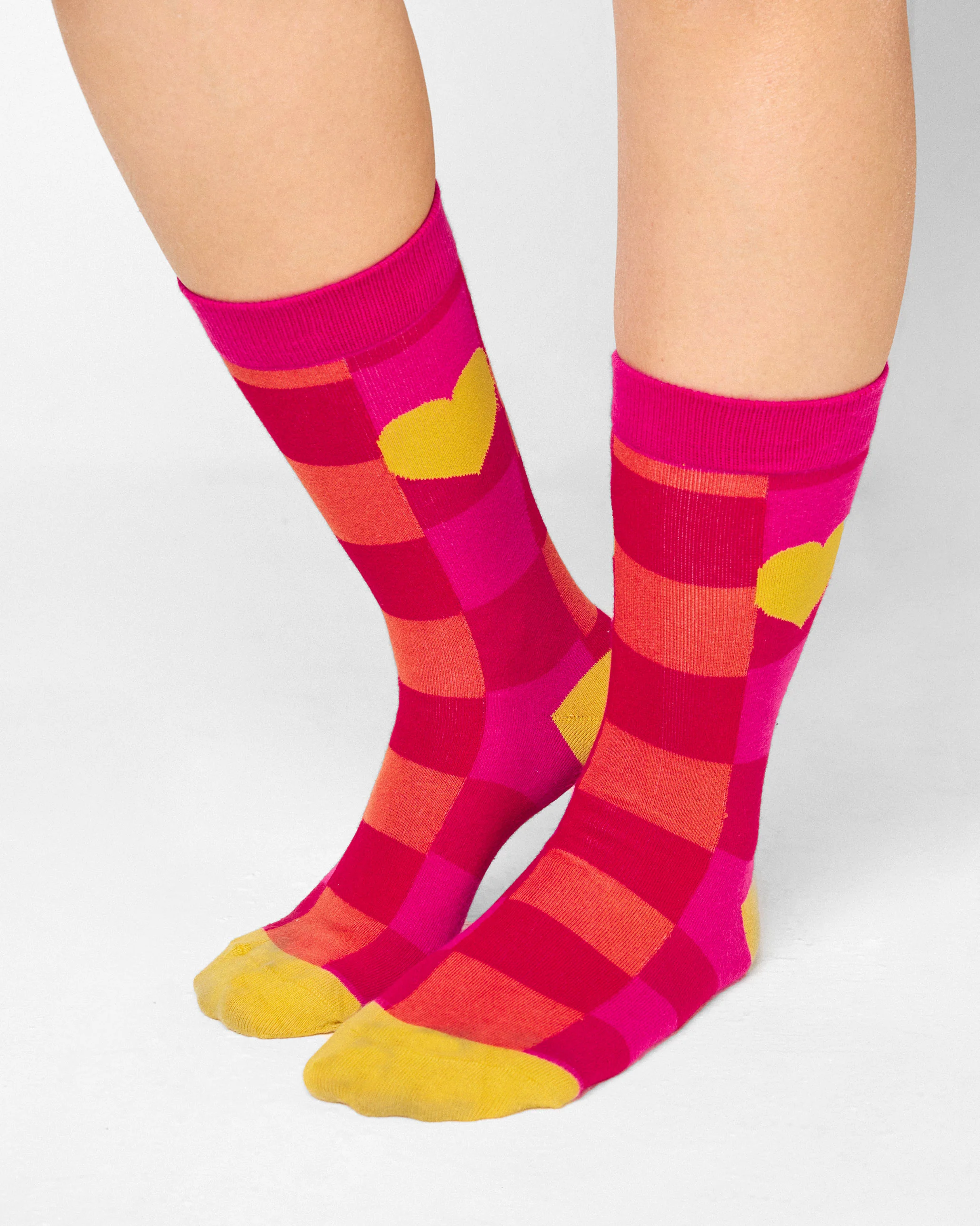 Heart and Sole Socks - Fuchsia & Red - Image 8
