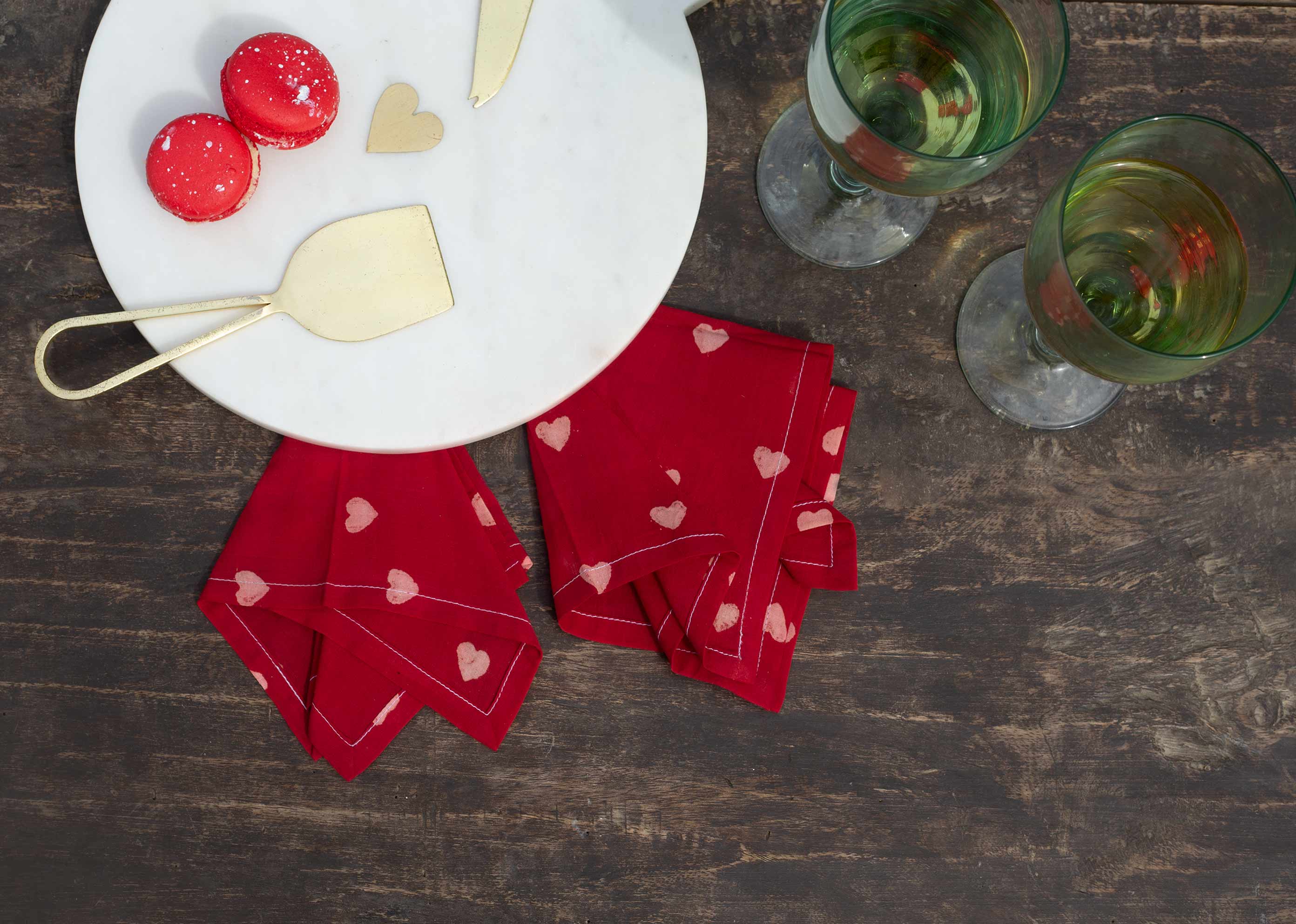 Heart Cocktail Napkins (Set of 4) - Image 3