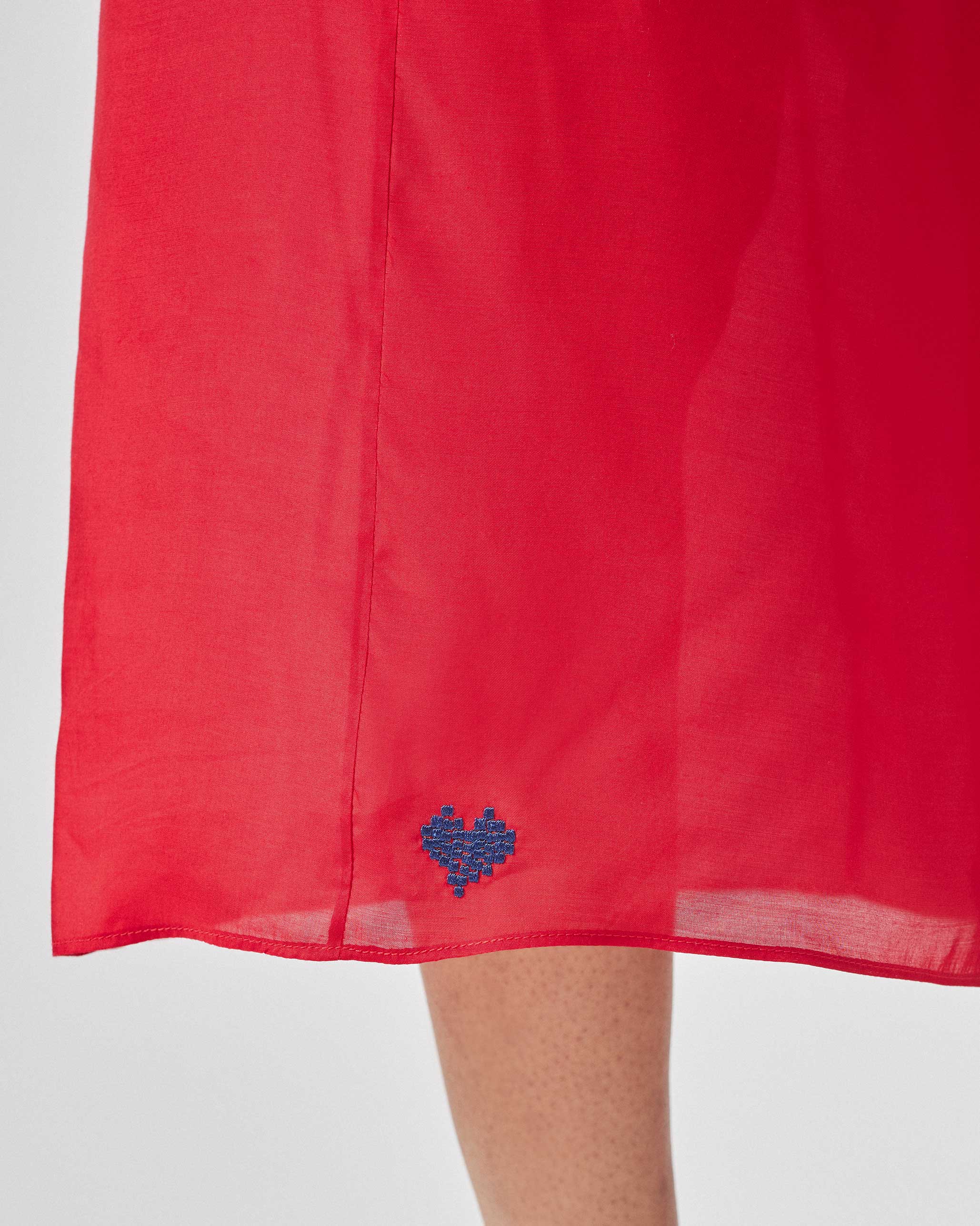 Heart To Heart Dress - Red - Image 7