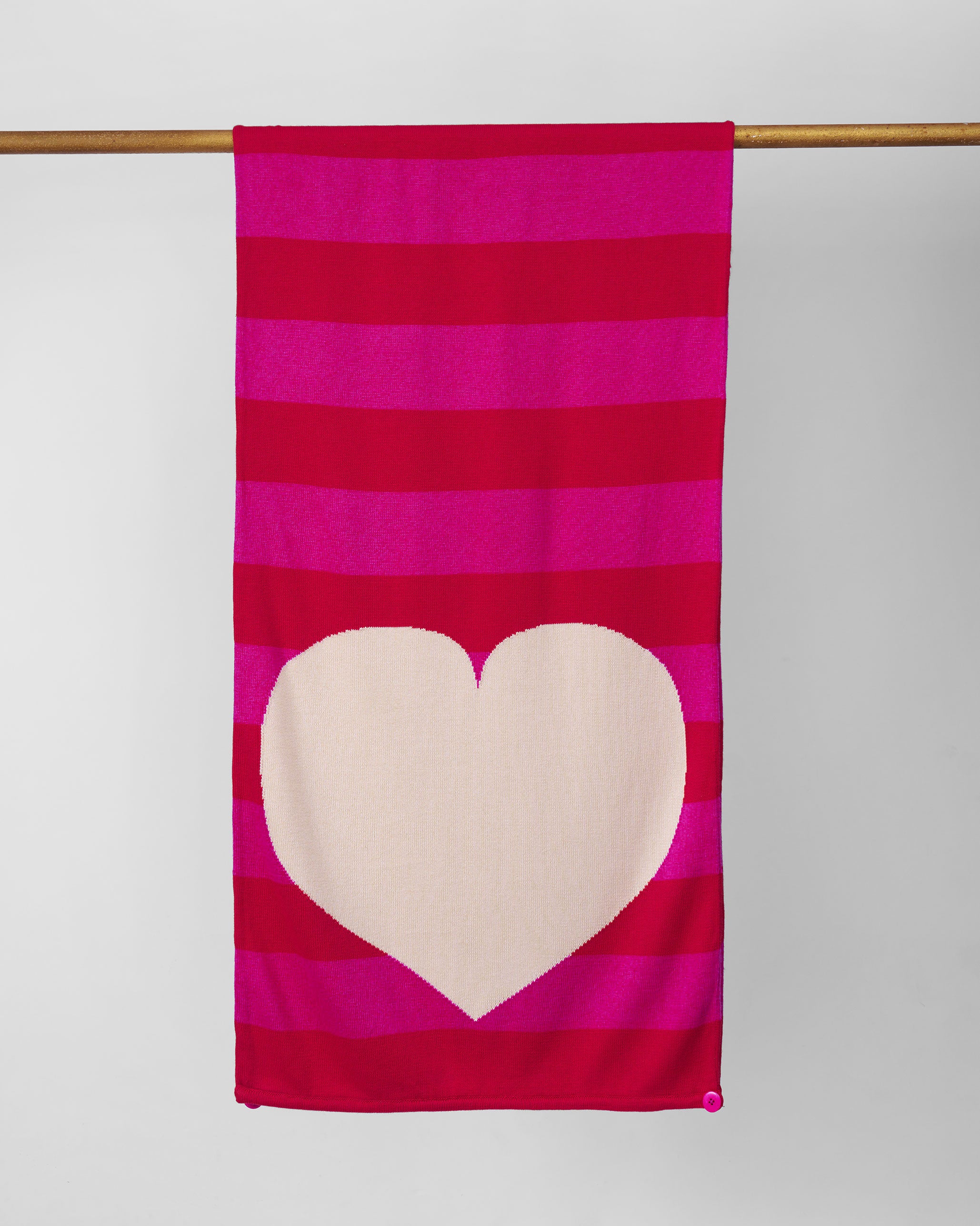 Heartline Scarf - Fuchsia & Red - Image 2