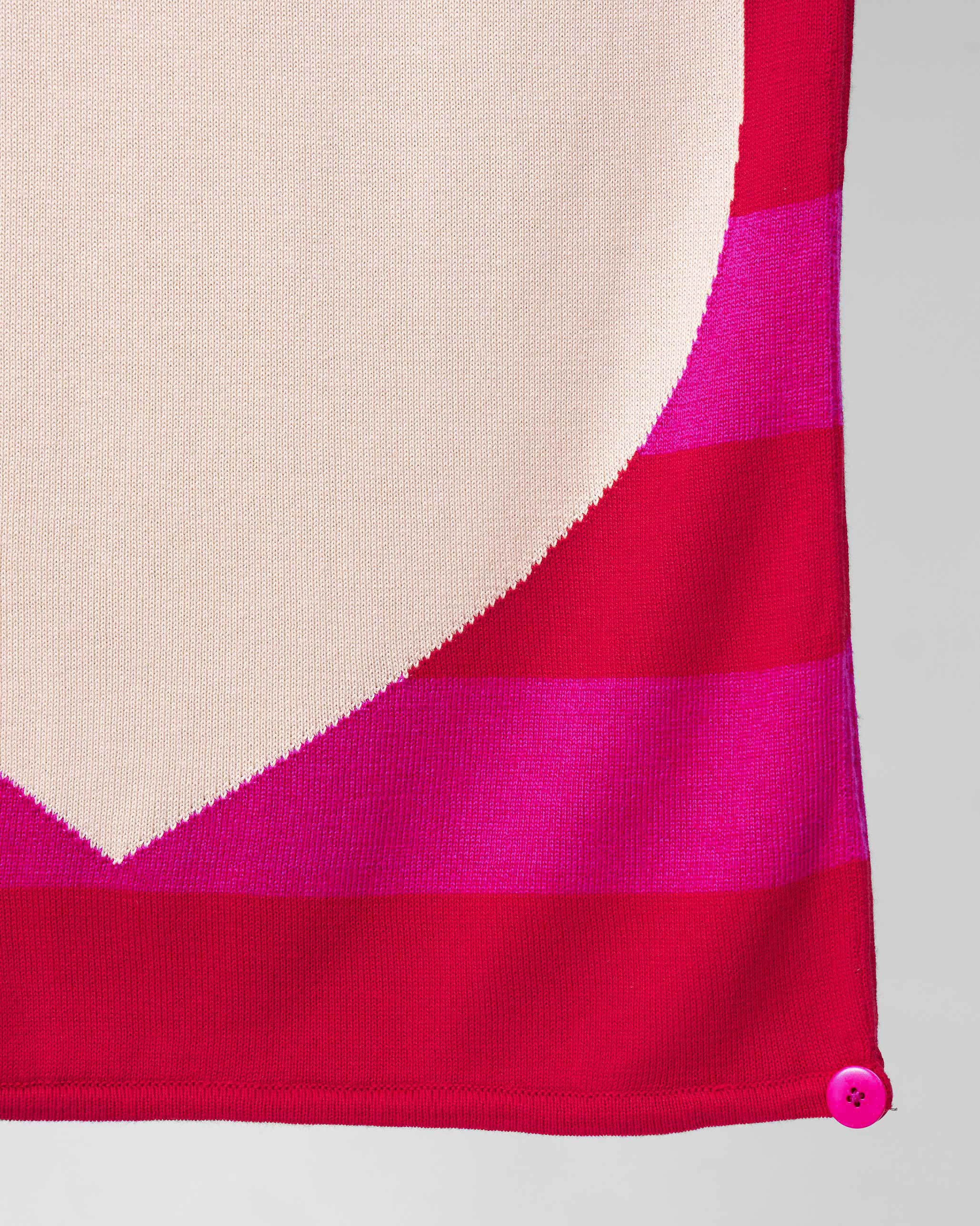 Heartline Scarf - Fuchsia & Red - Image 3