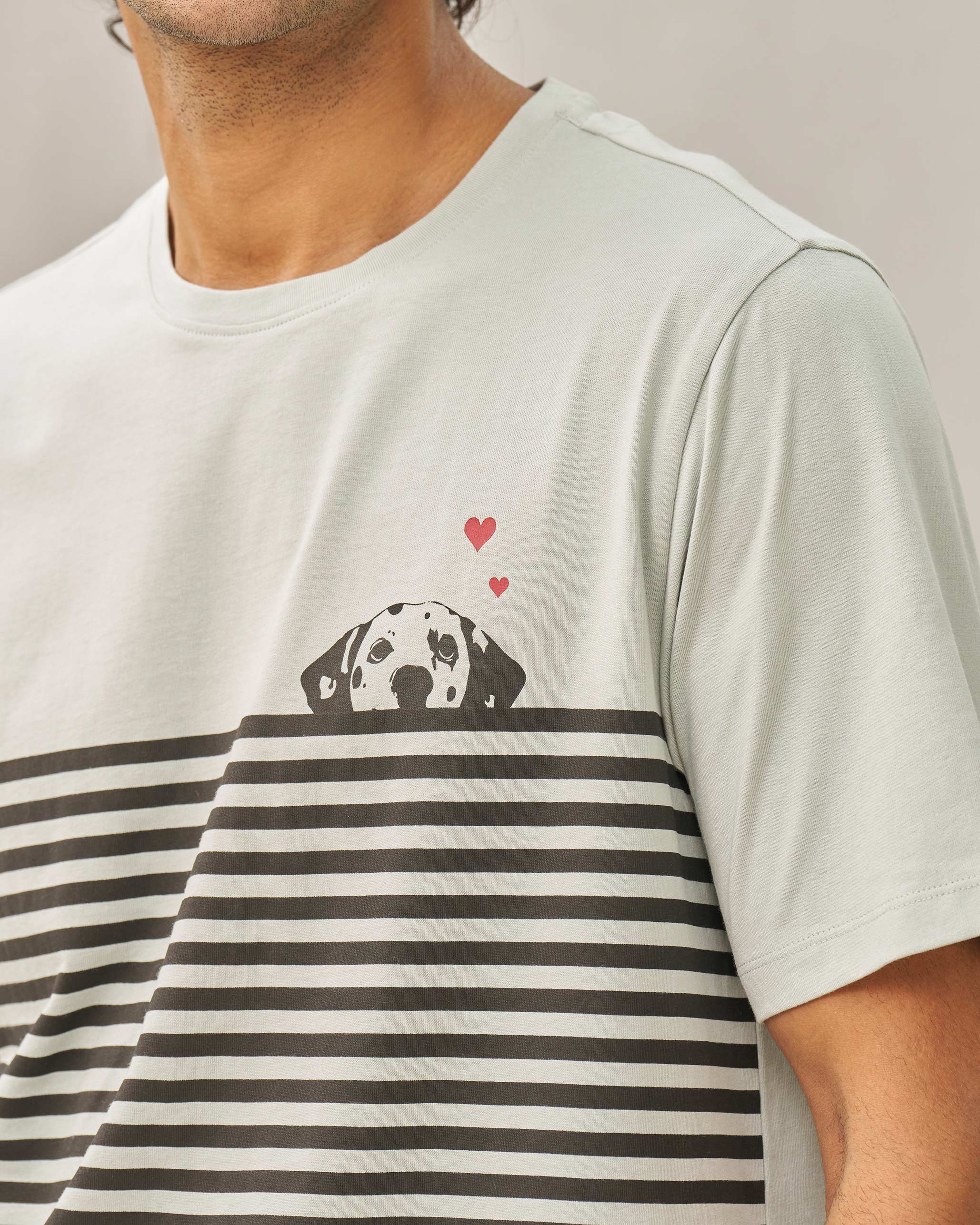 Hearts for you T-shirt - Grey - Image 2