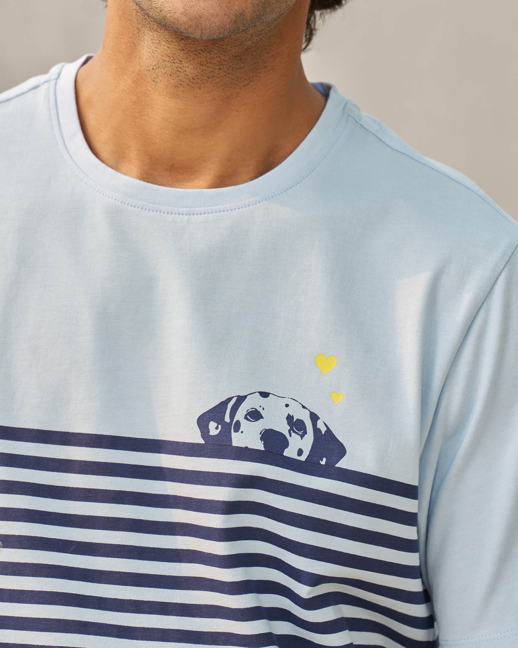 Hearts for you T-shirt - Light Blue - Image 2