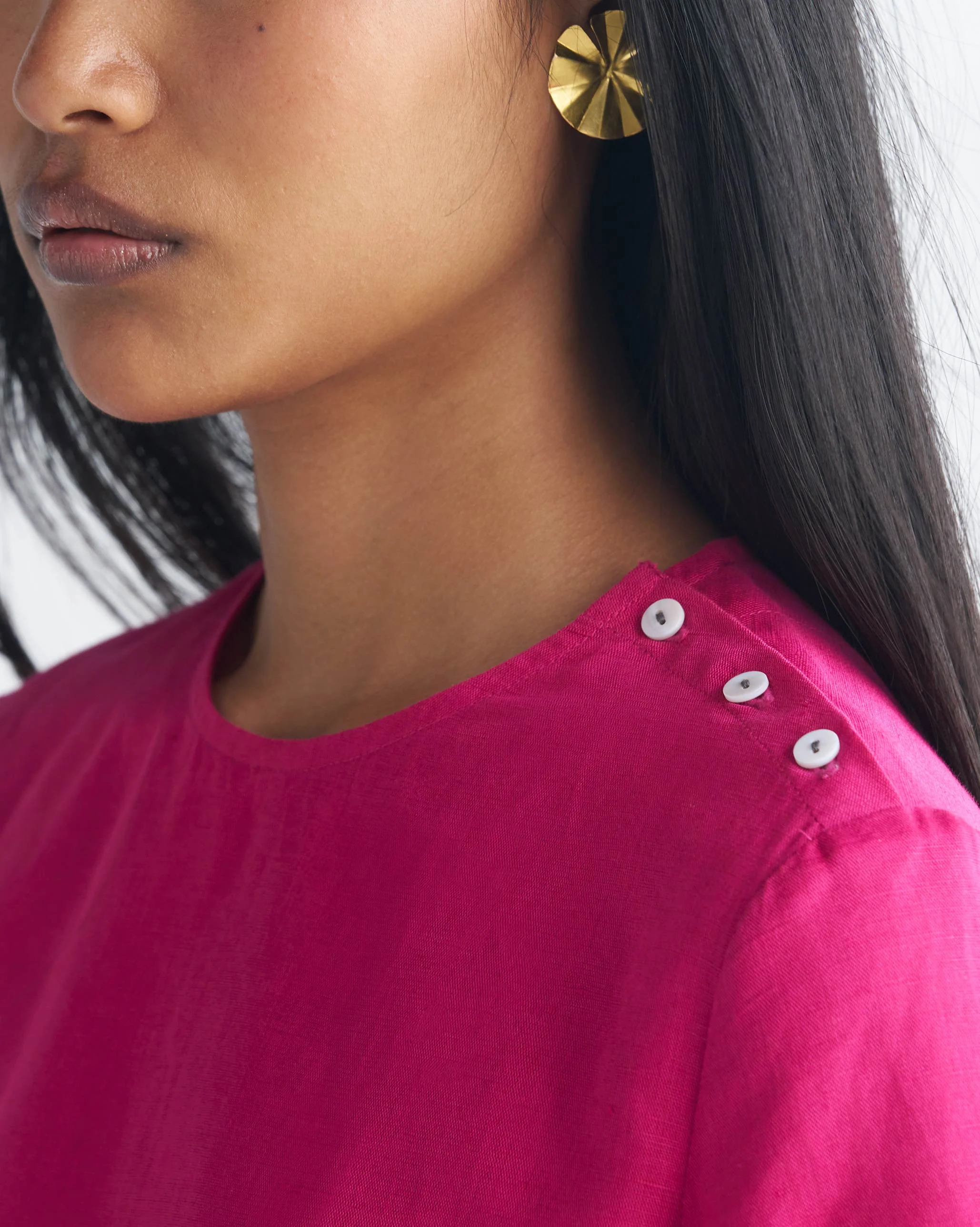 High Slit Top - Berry - Image 2