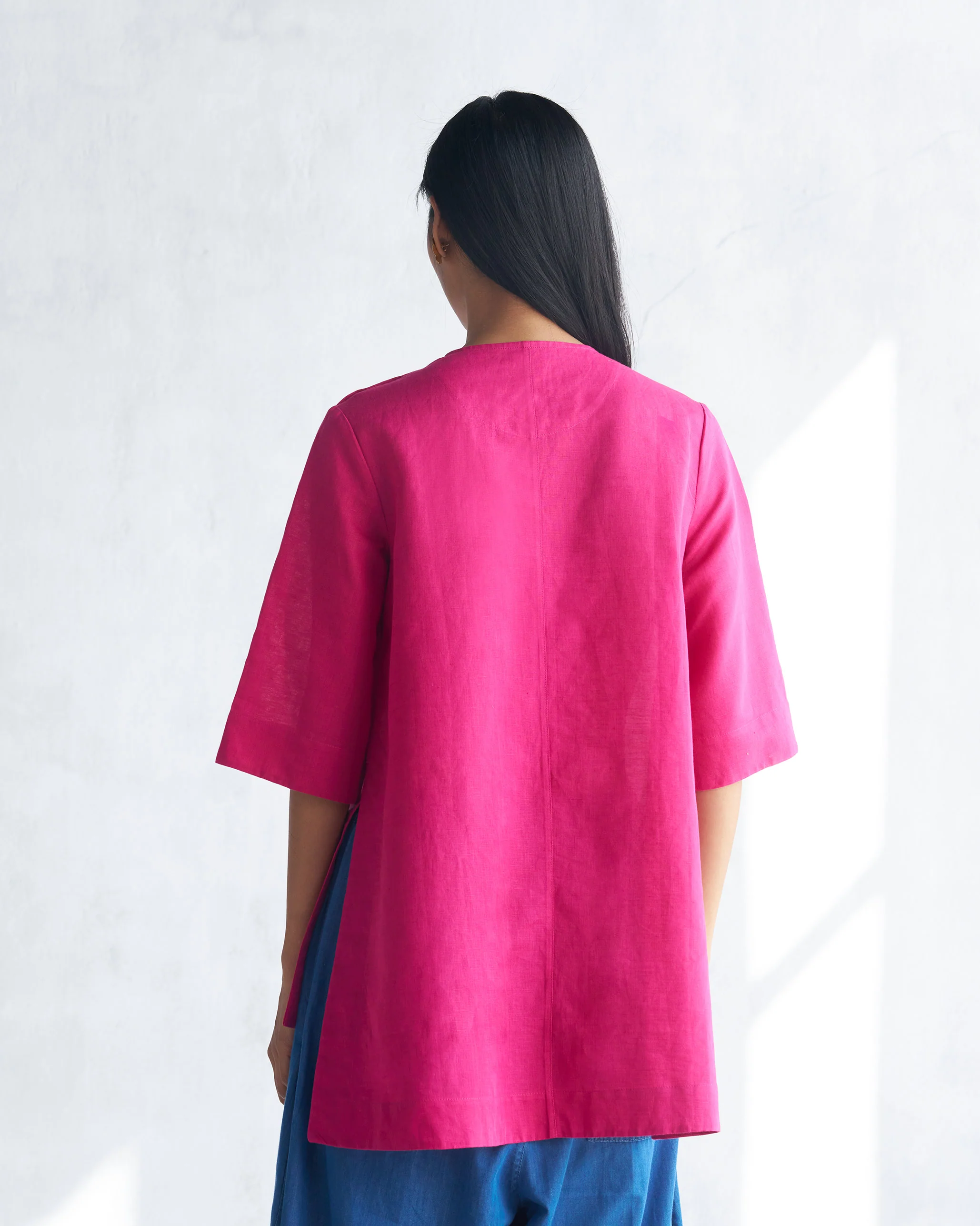High Slit Top - Berry - Image 4