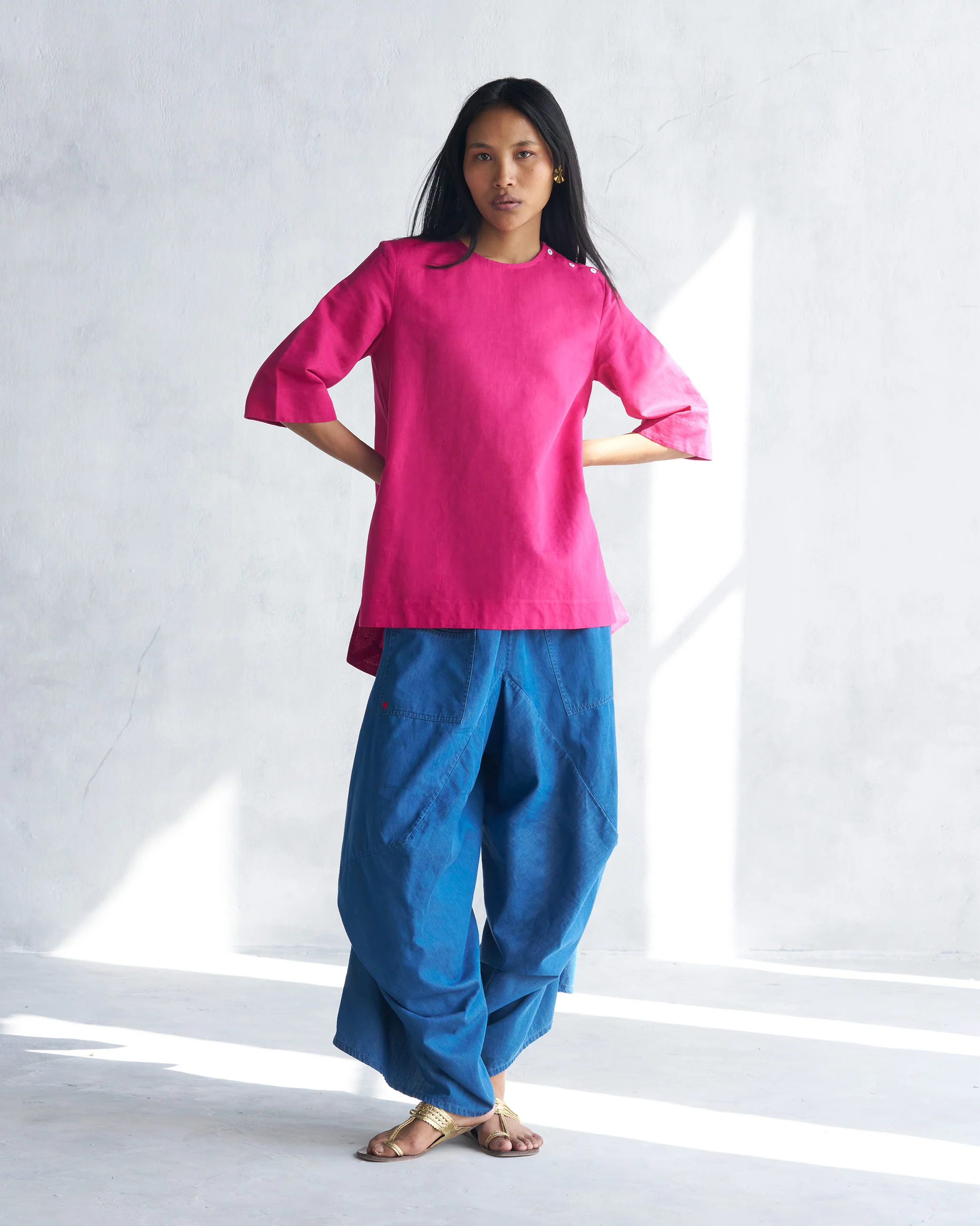 High Slit Top - Berry - Image 5