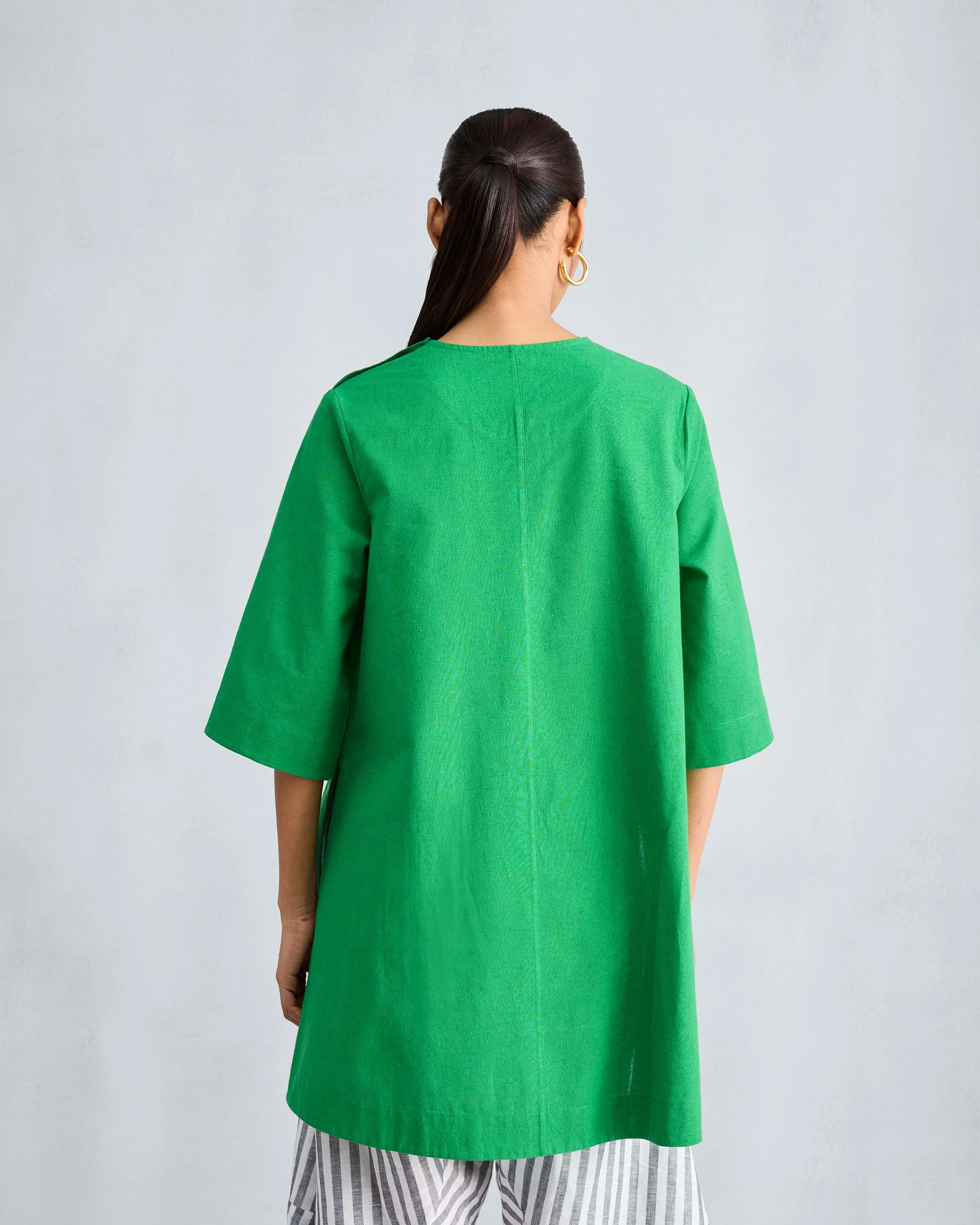 High Slit Top - Green - Image 3