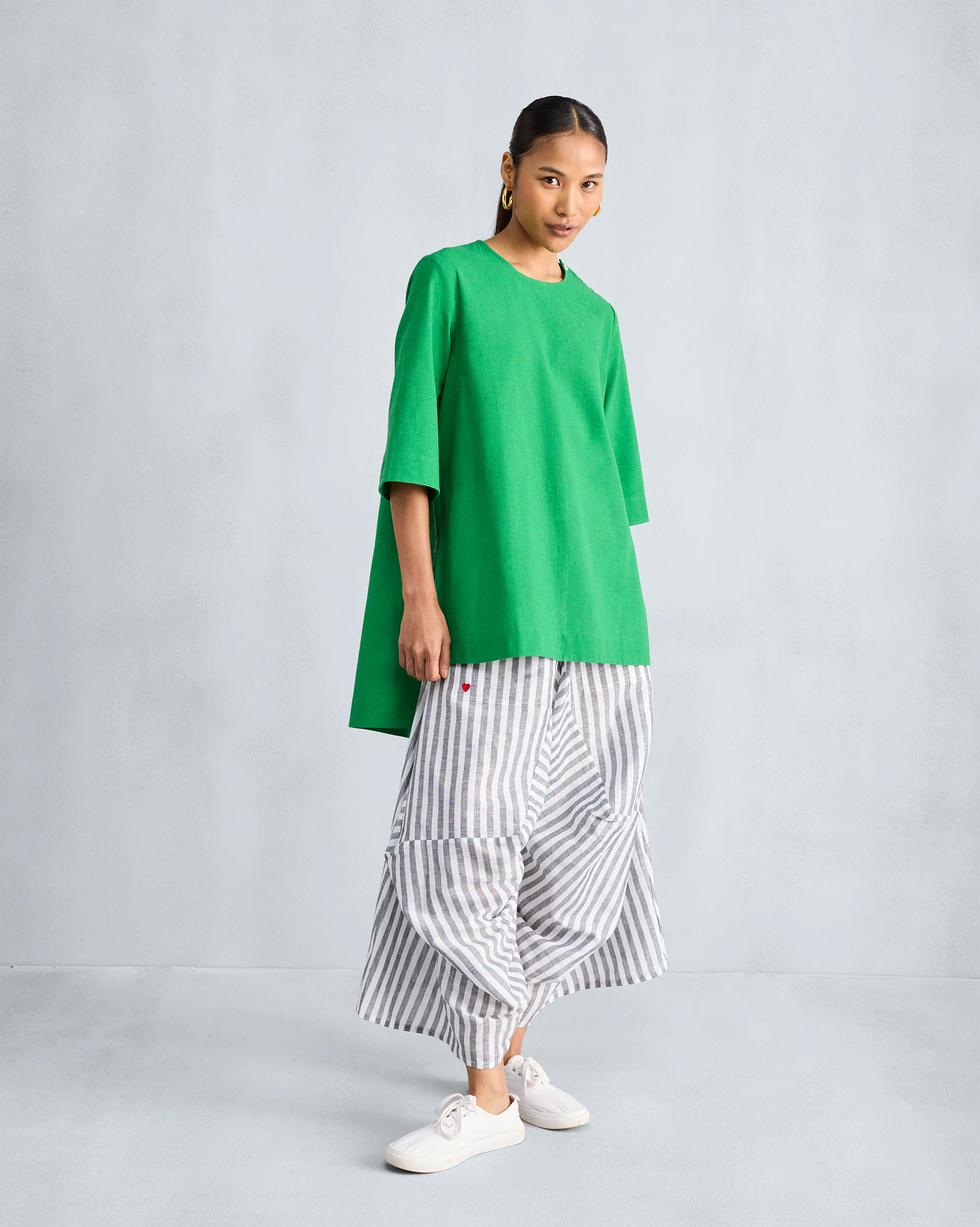 High Slit Top - Green - Image 6