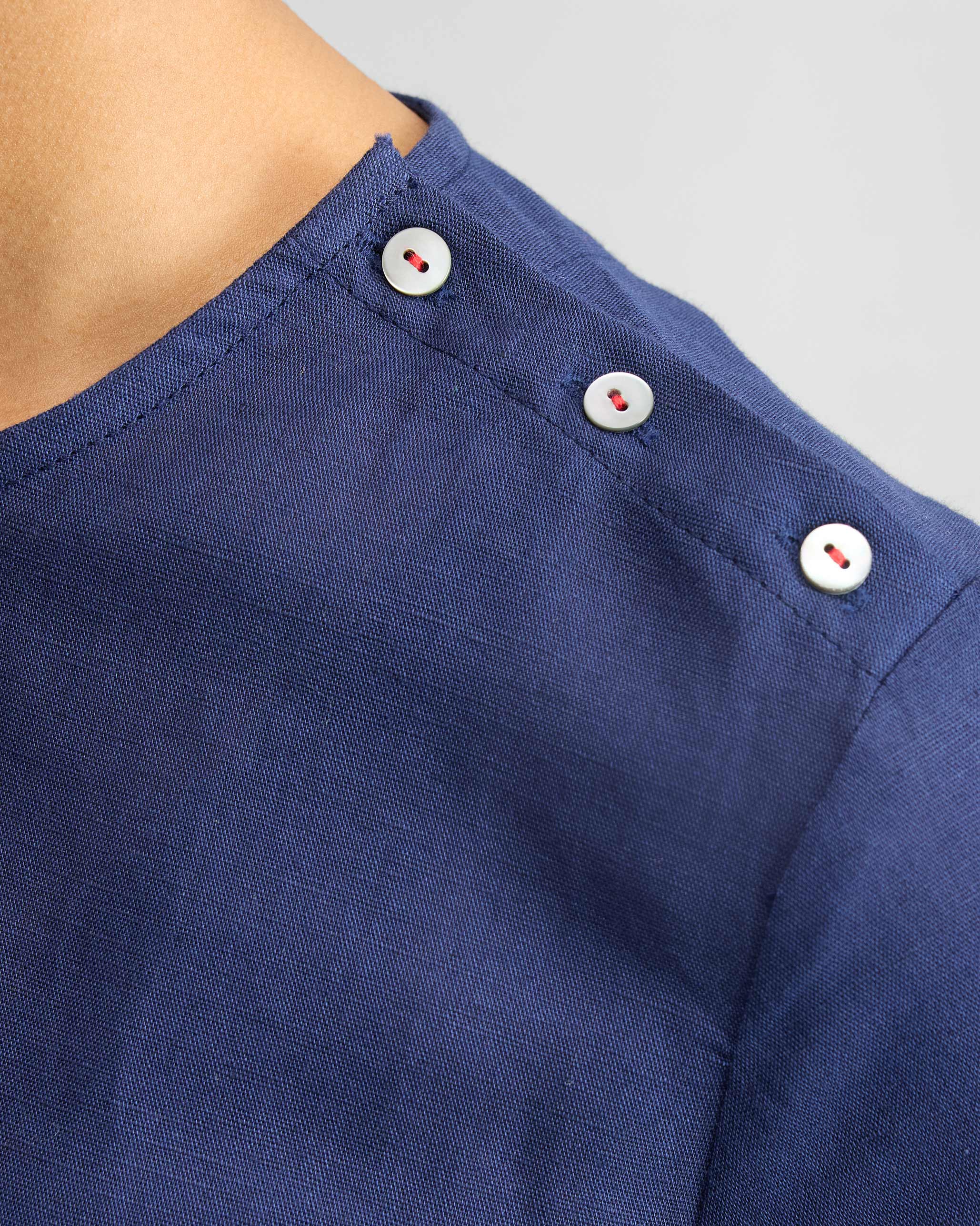 High Slit Top - Ink Blue - Image 4