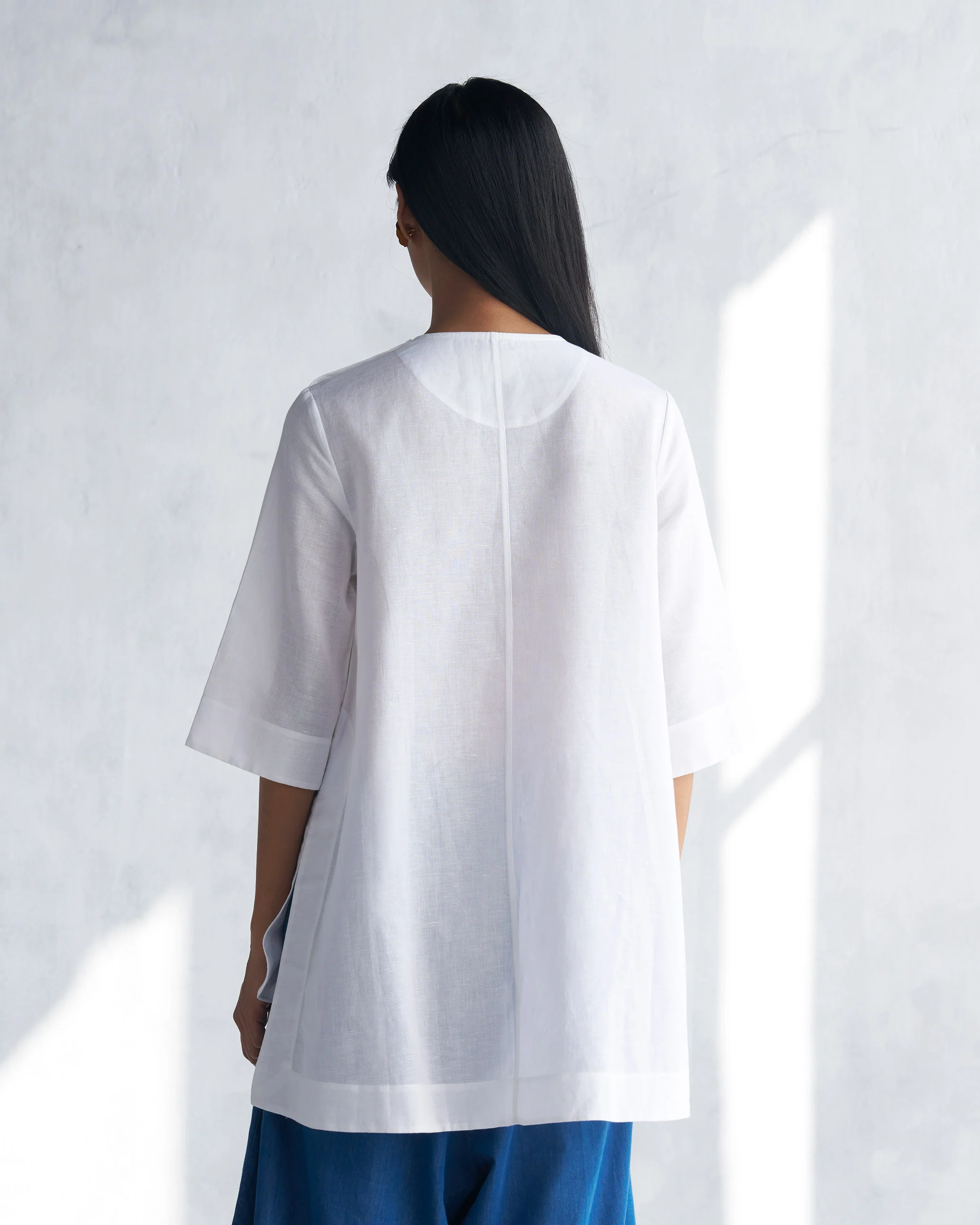 High Slit Top - White - Image 3