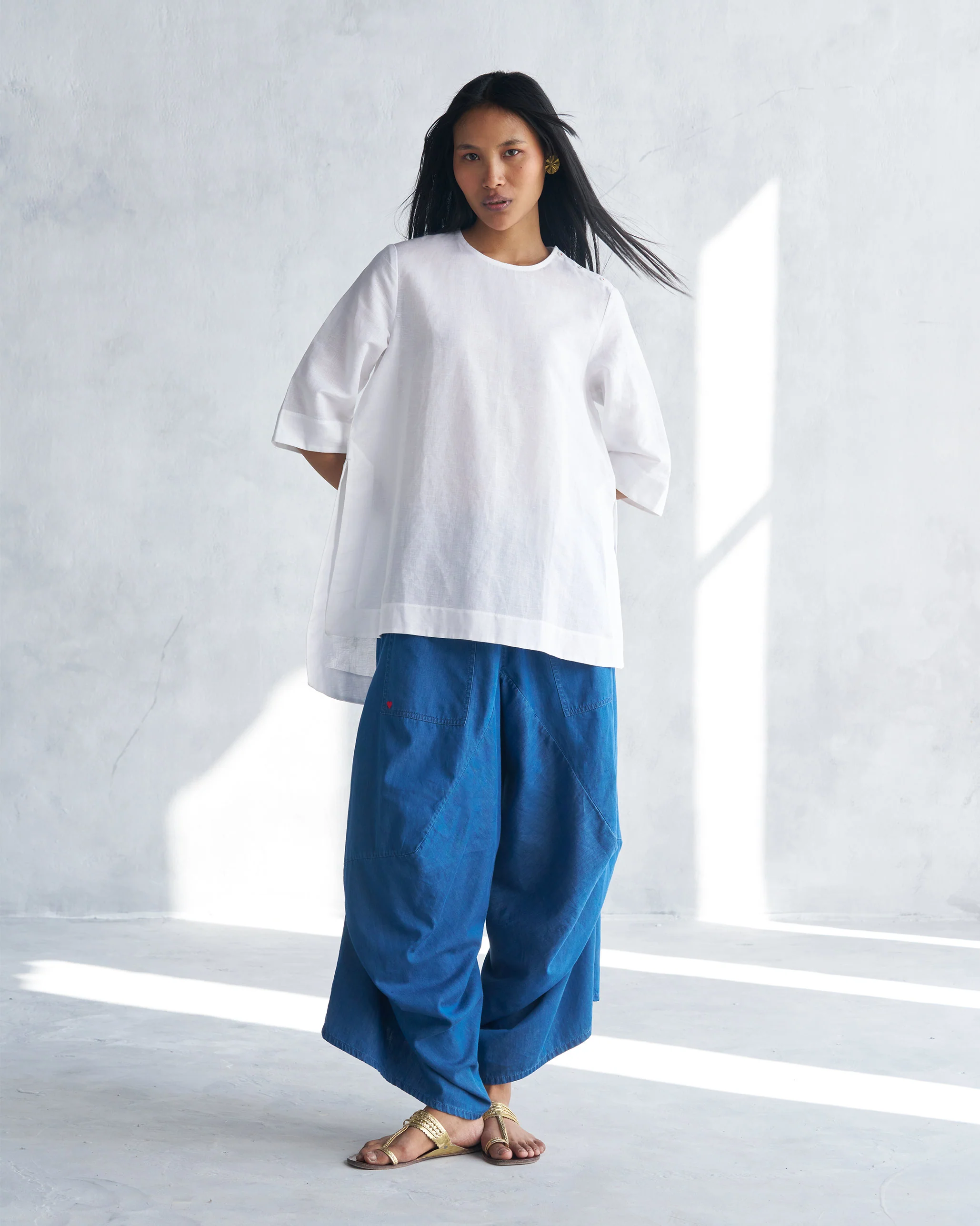 High Slit Top - White - Image 4