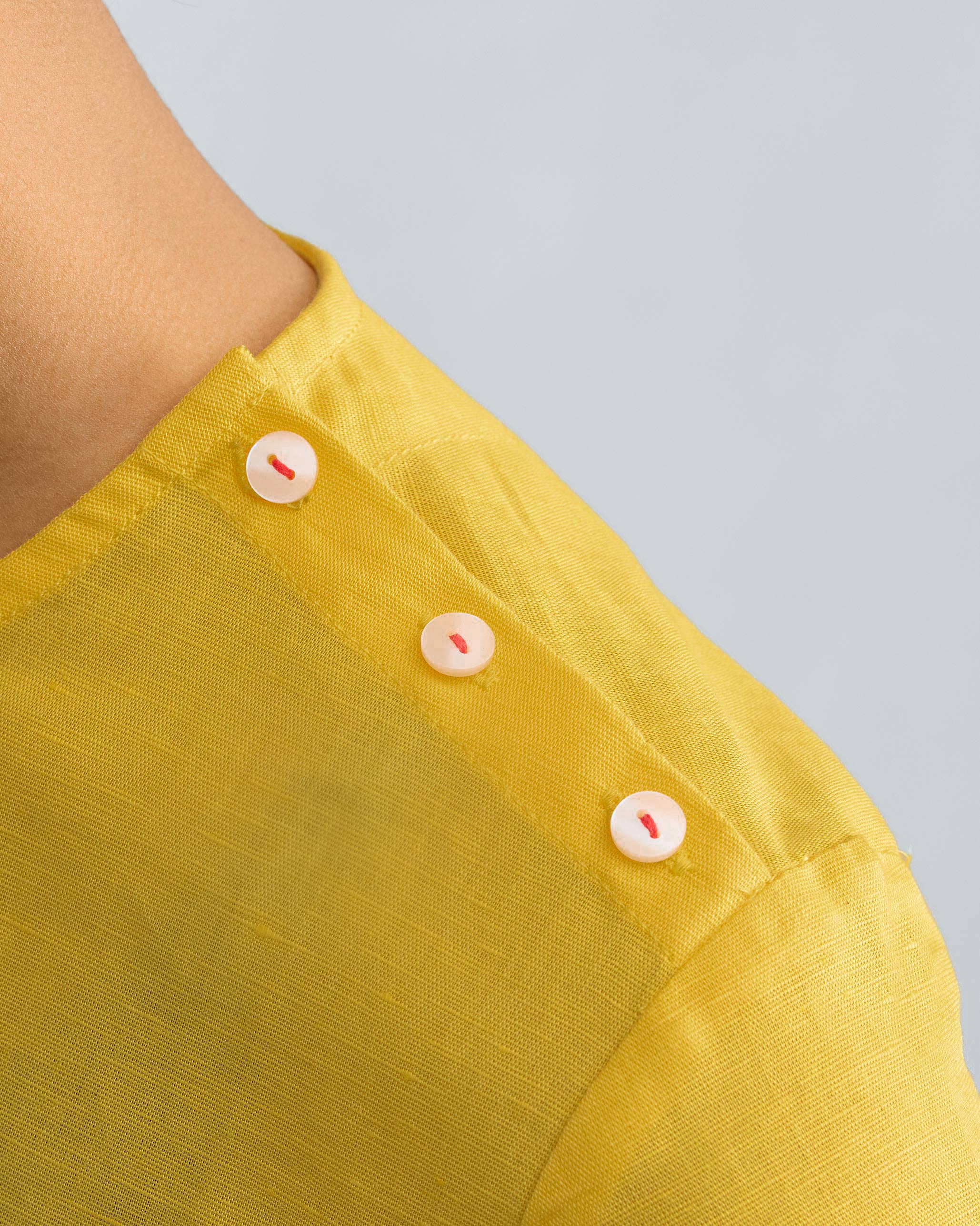 High Slit Top - Yellow - Image 4