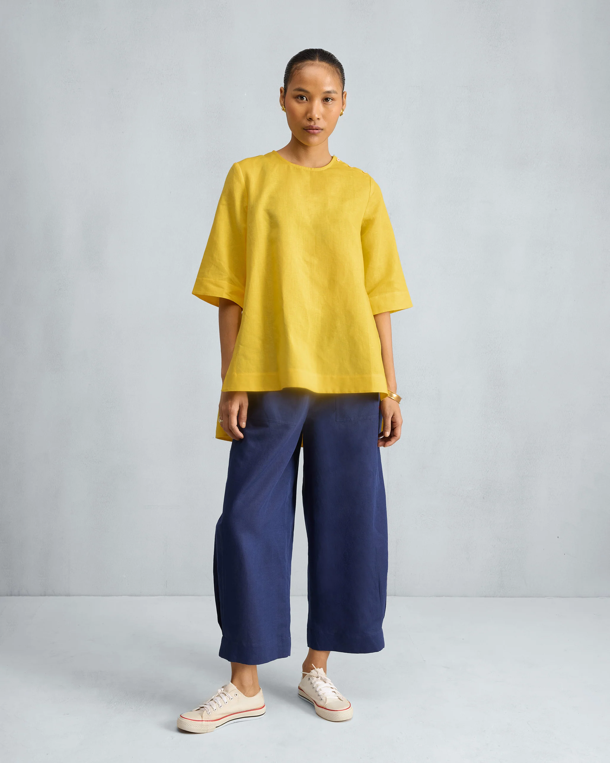 High Slit Top - Yellow - Image 6