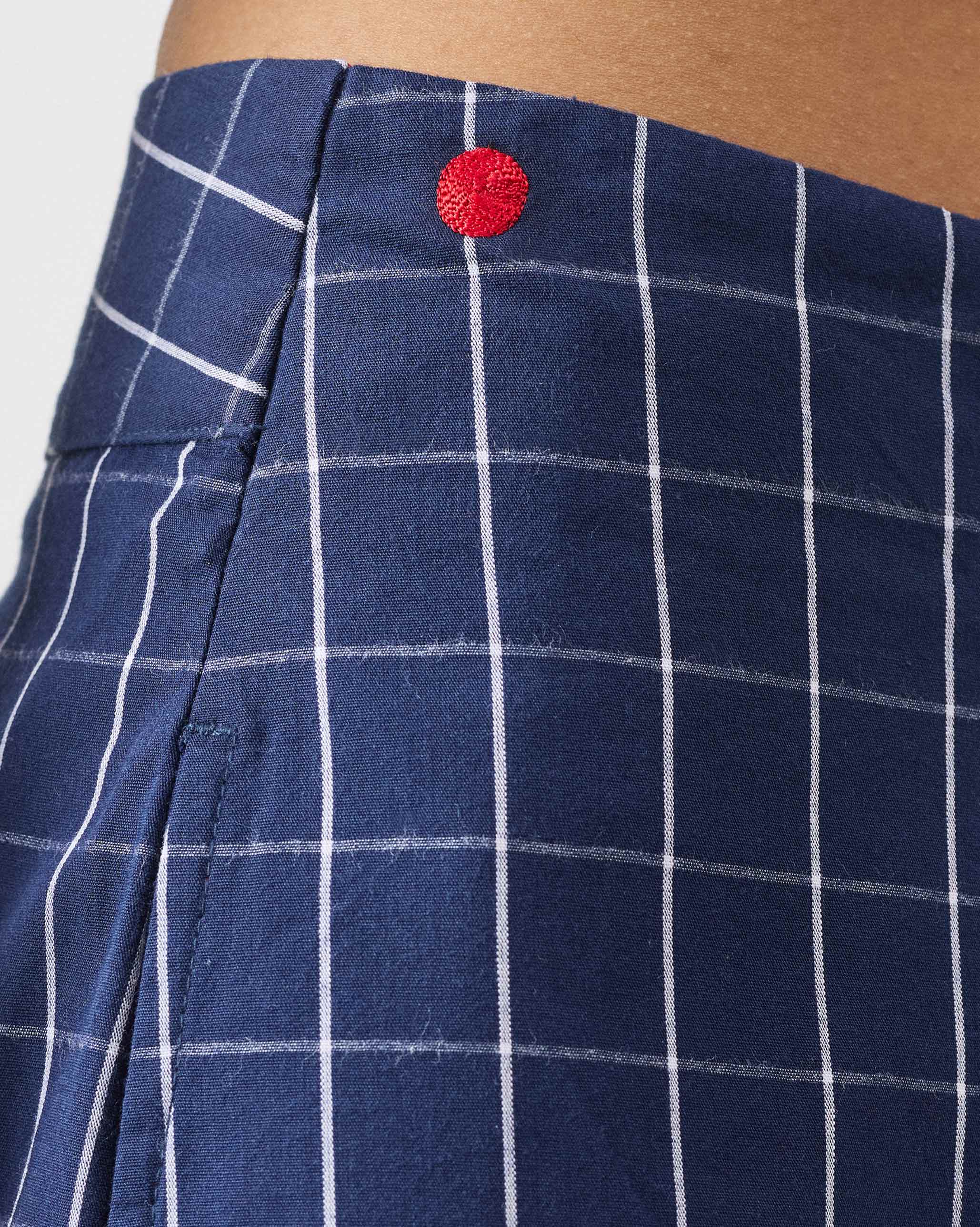 Hinata Pants - Navy & White Checks - Image 4