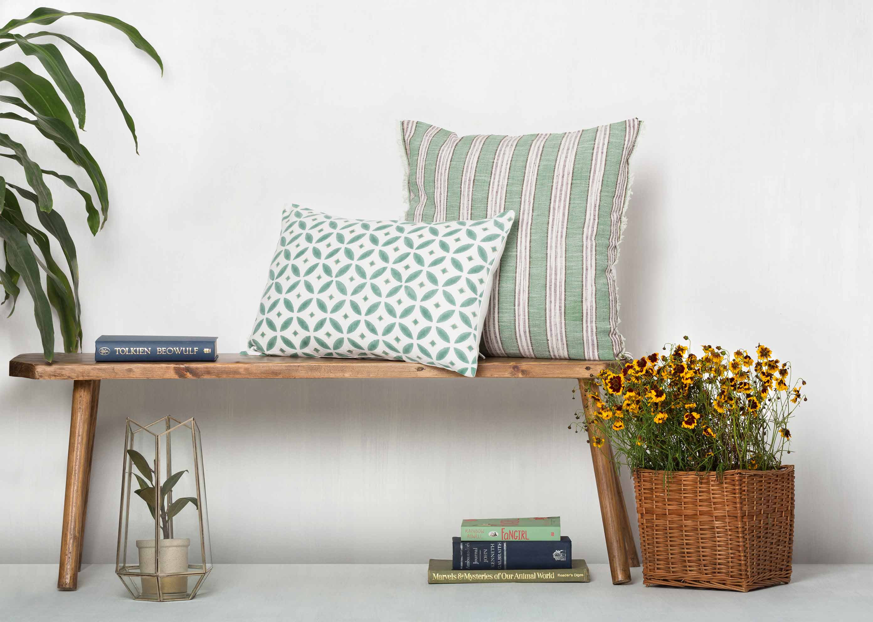 Hishigata Pillow Cover - Jade - Image 3