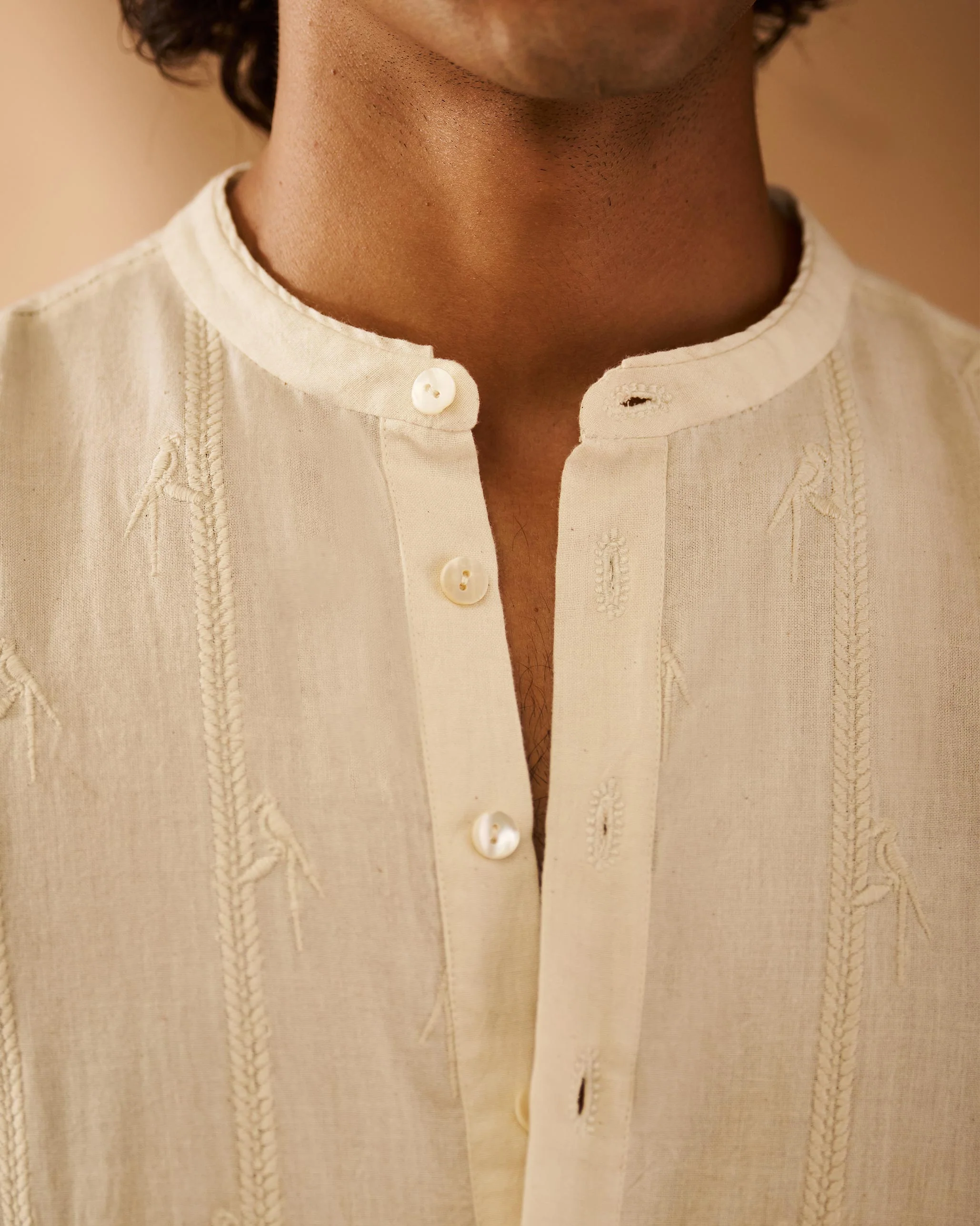 Ibn Kurta - Ivory Embroidered - Image 2