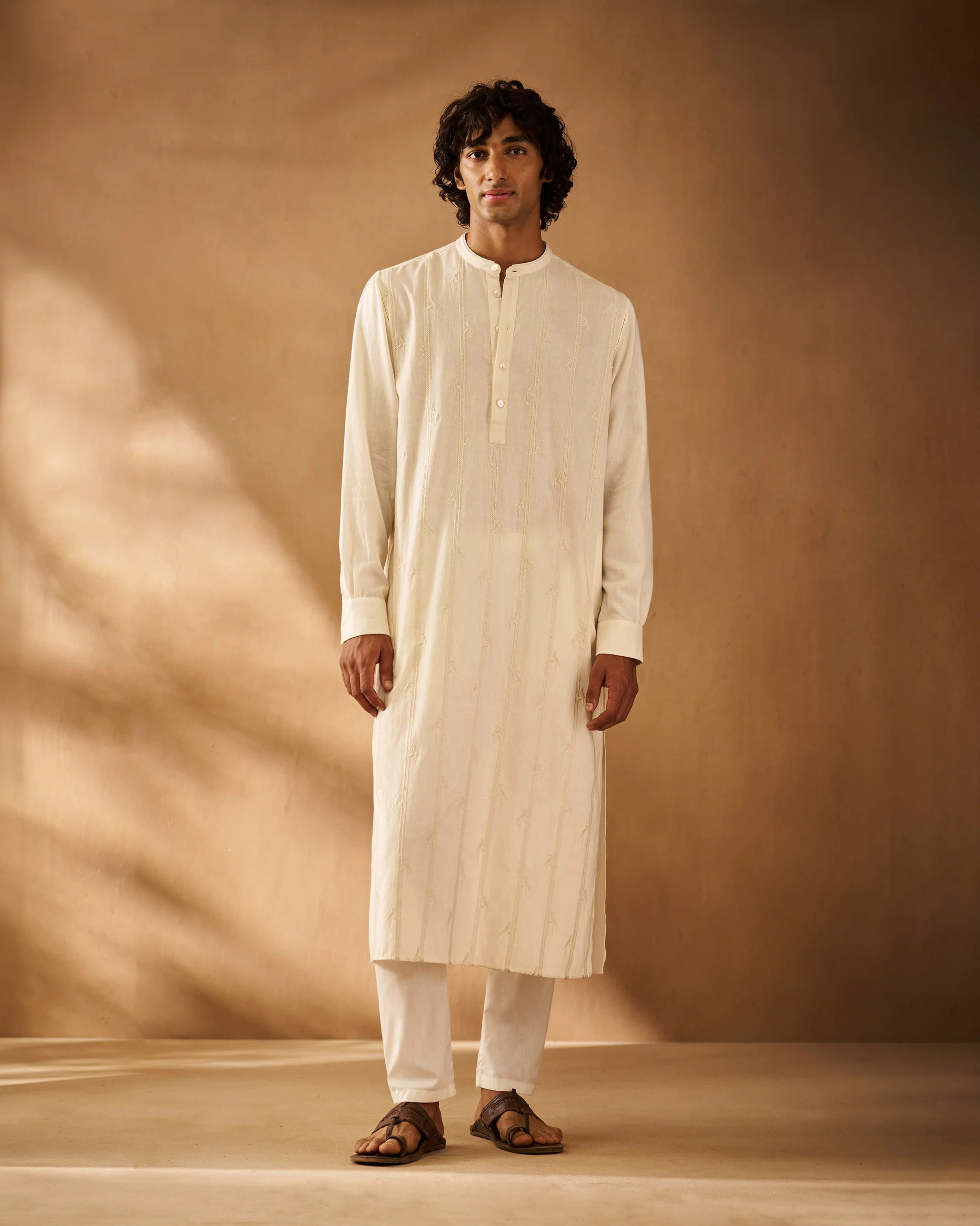 Ibn Kurta - Ivory Embroidered - Image 7