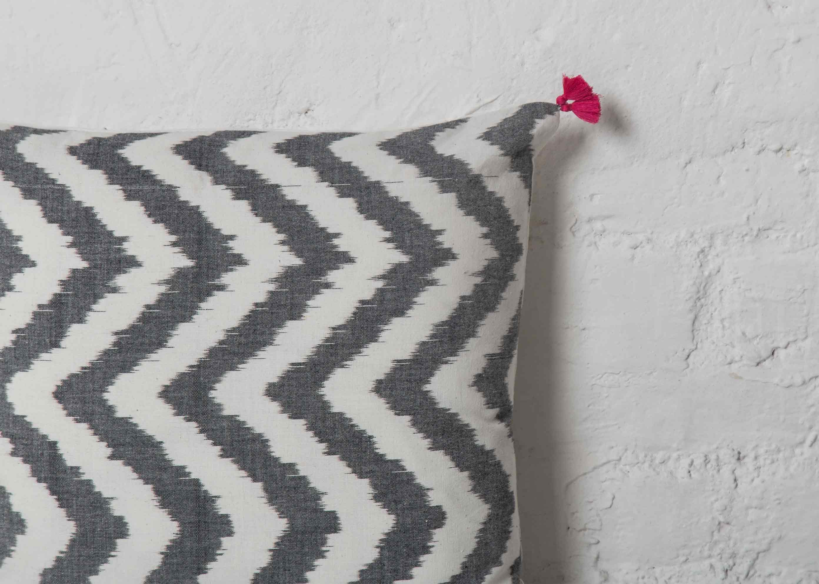 Ikat Chevron Cushion Cover - Image 3