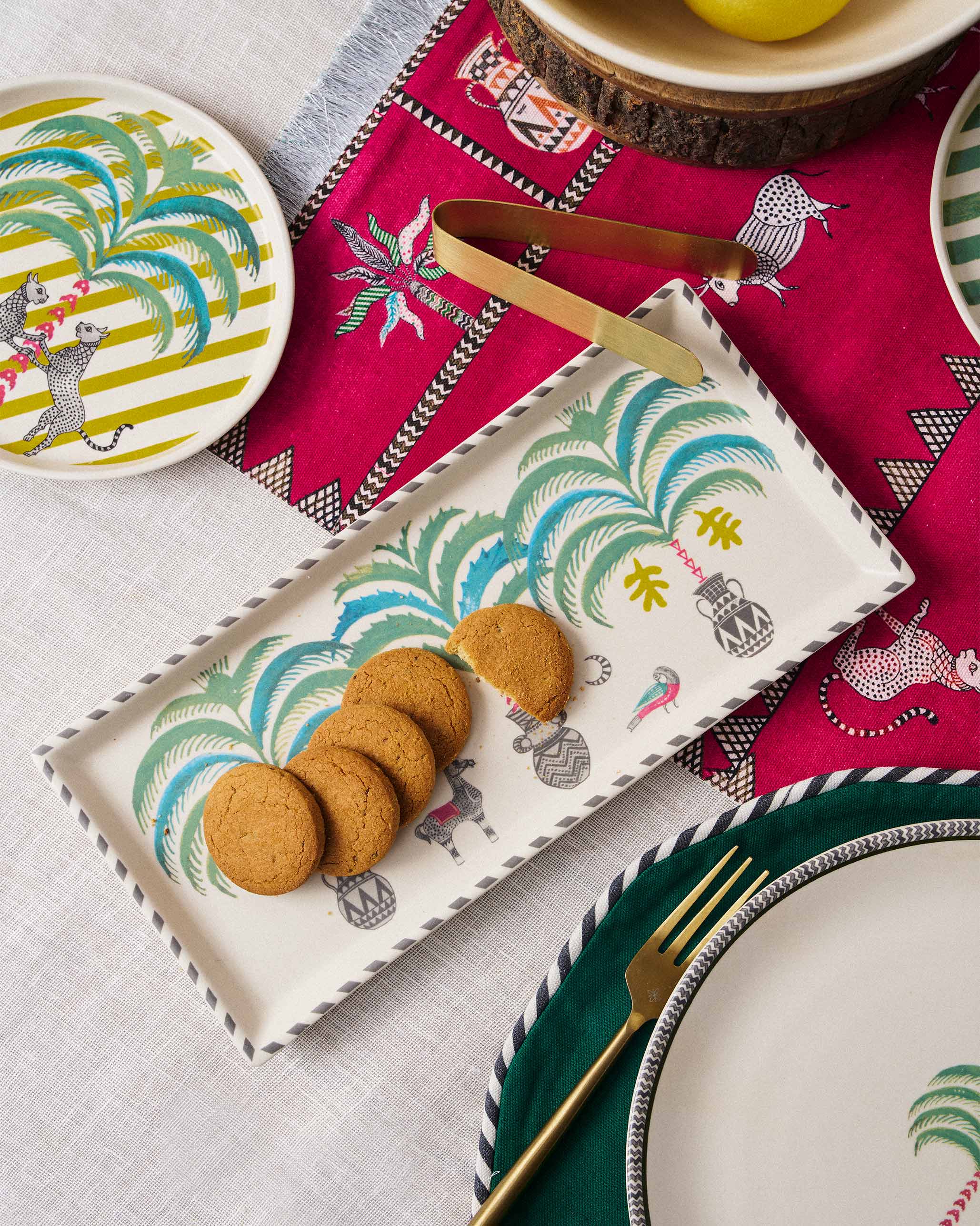 Indus Cookie Tray with Tong - Image 5