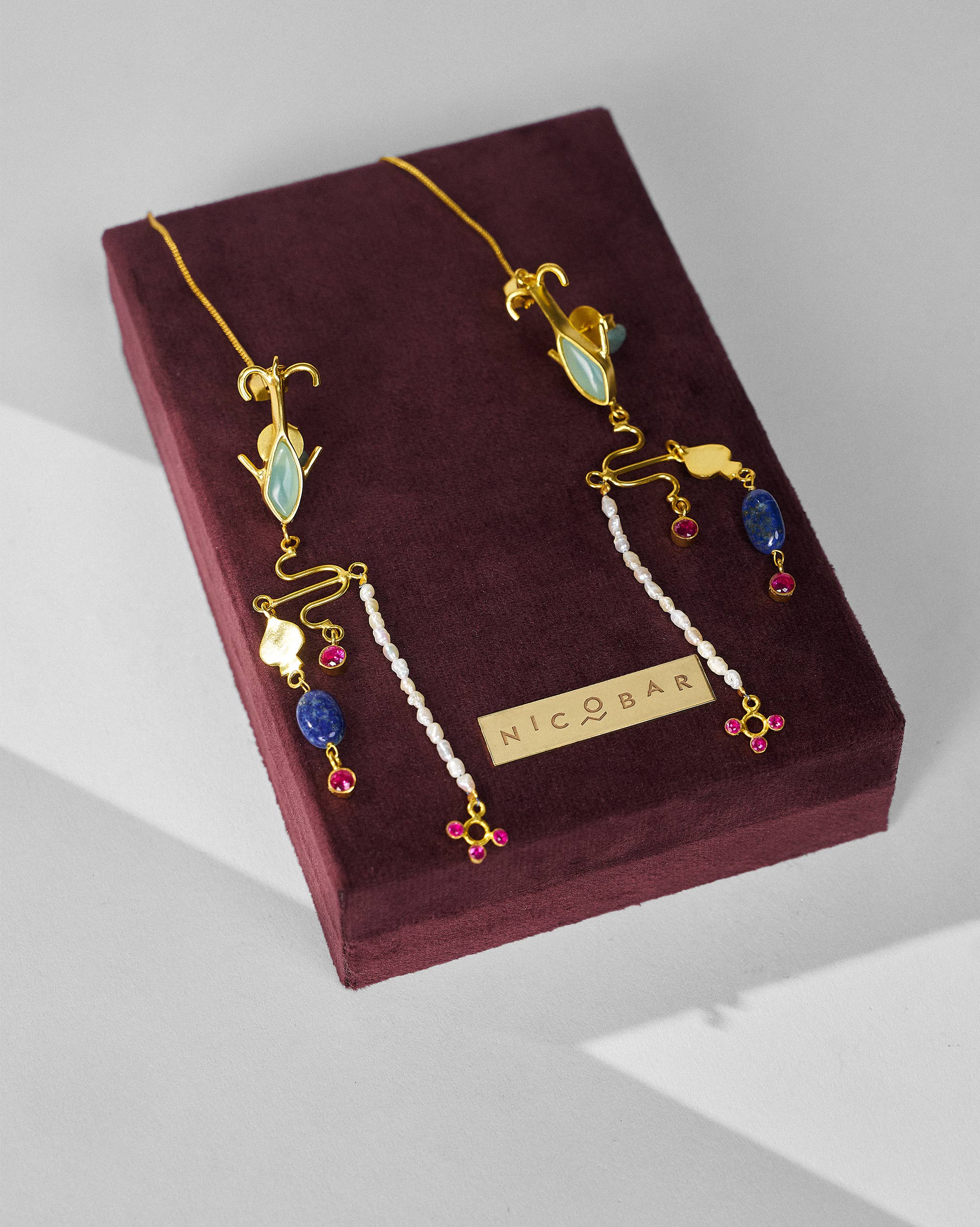 Indus Danglers - Gold - Image 4