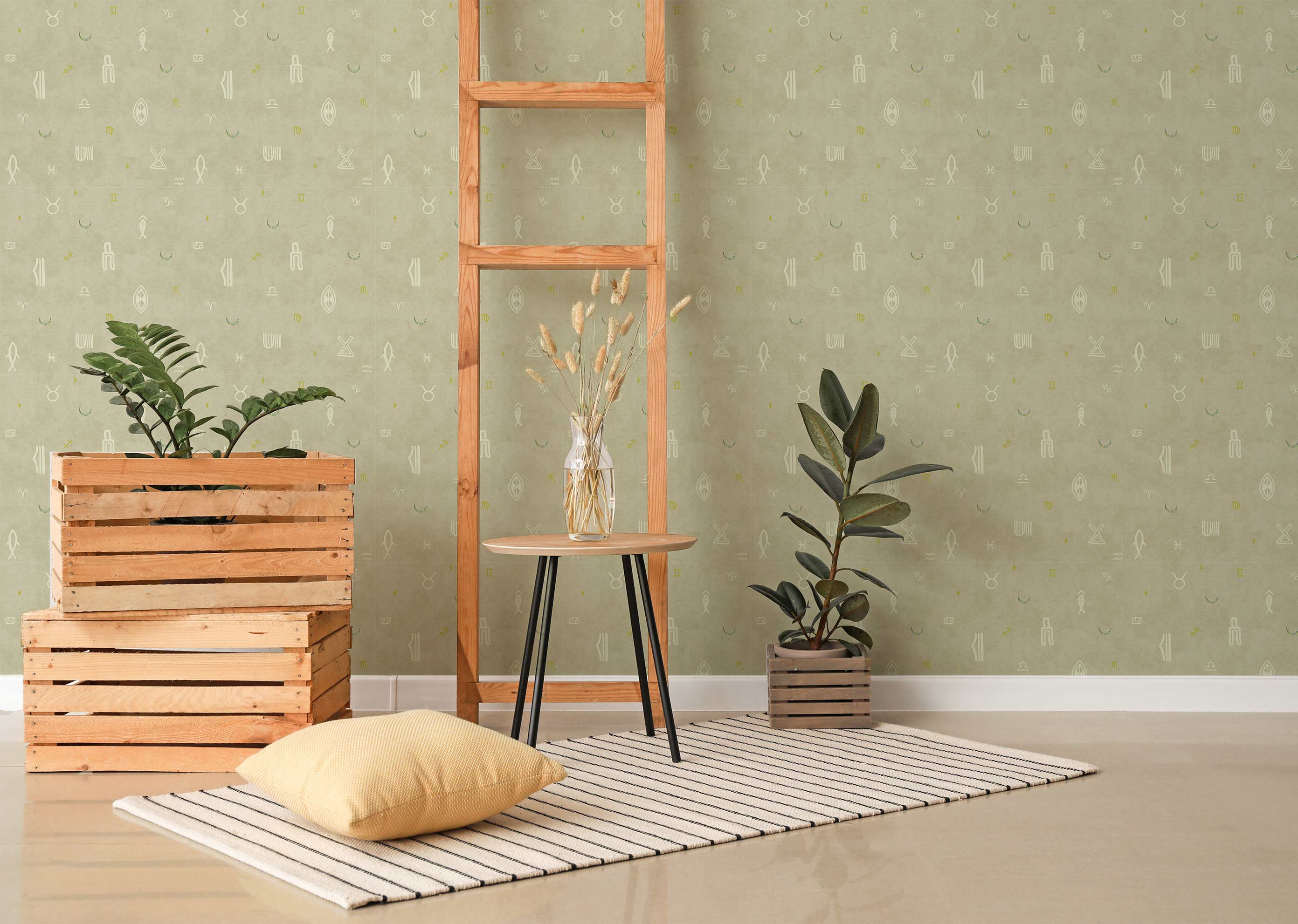 Indus Moon Wallpaper - Beige - Image 3