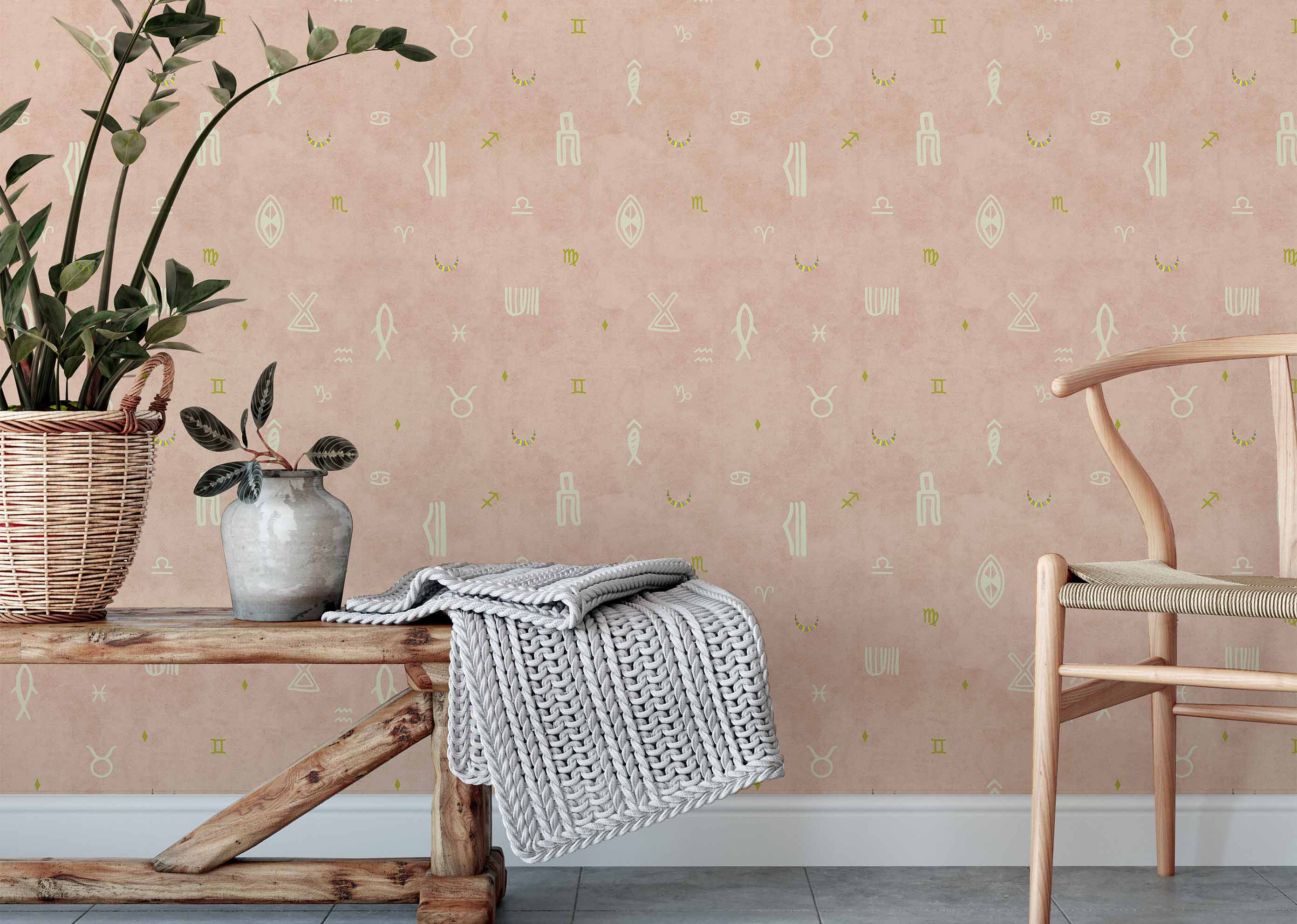 Indus Moon Wallpaper - Blush - Image 3