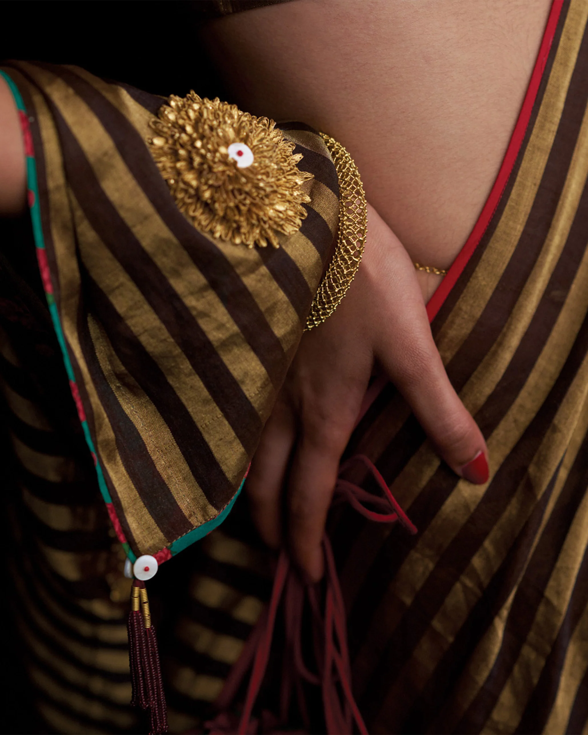 Infinity Bangle - Antique Gold - Image 2