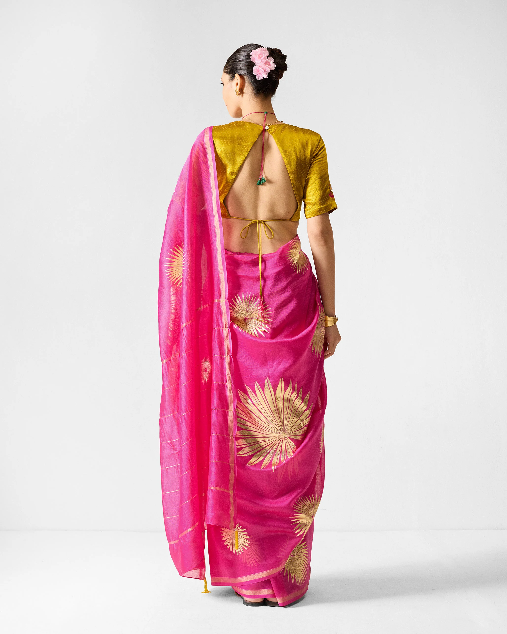 Ira Sari - Fuchsia & Gold Printed - Image 2