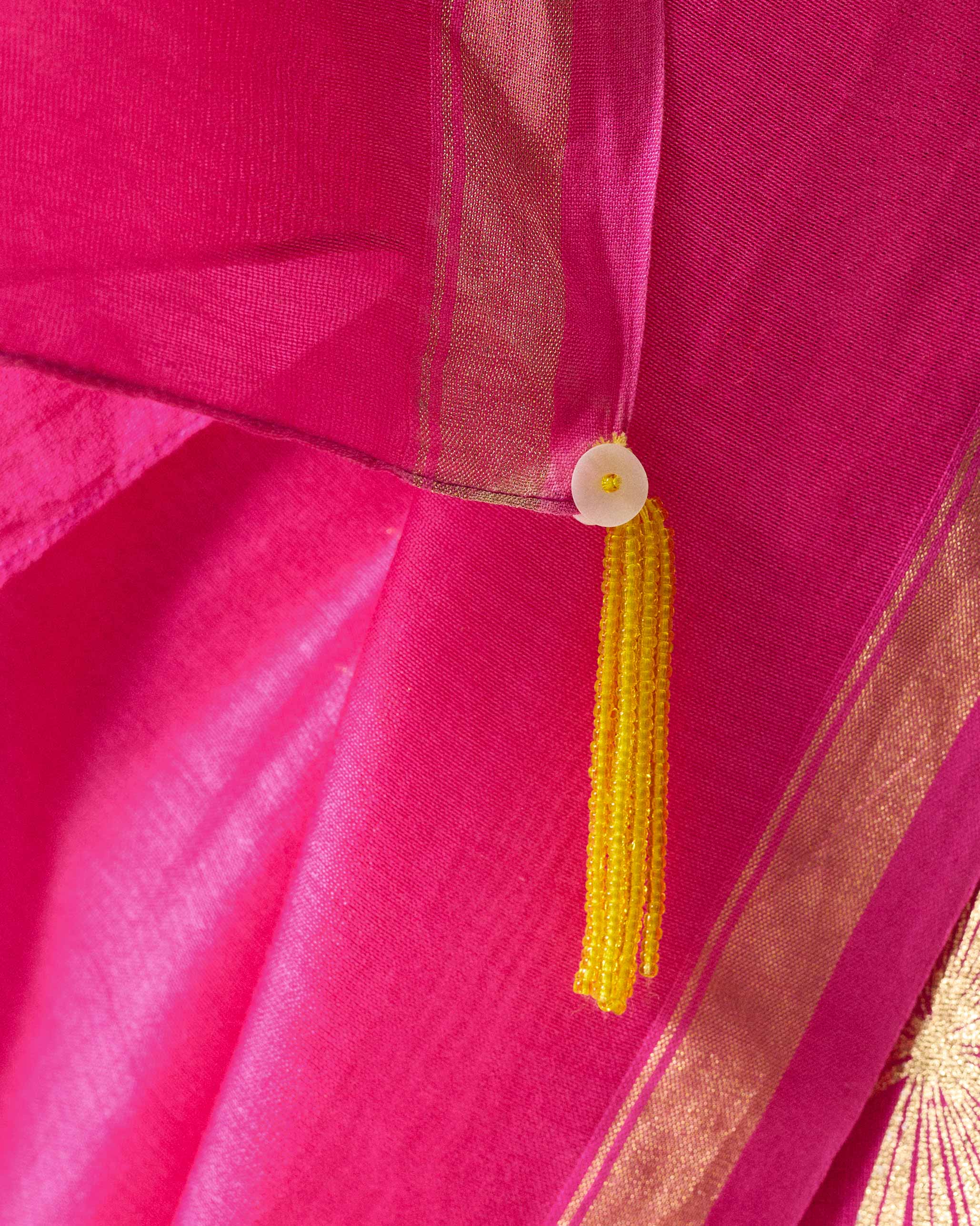 Ira Sari - Fuchsia & Gold Printed - Image 4